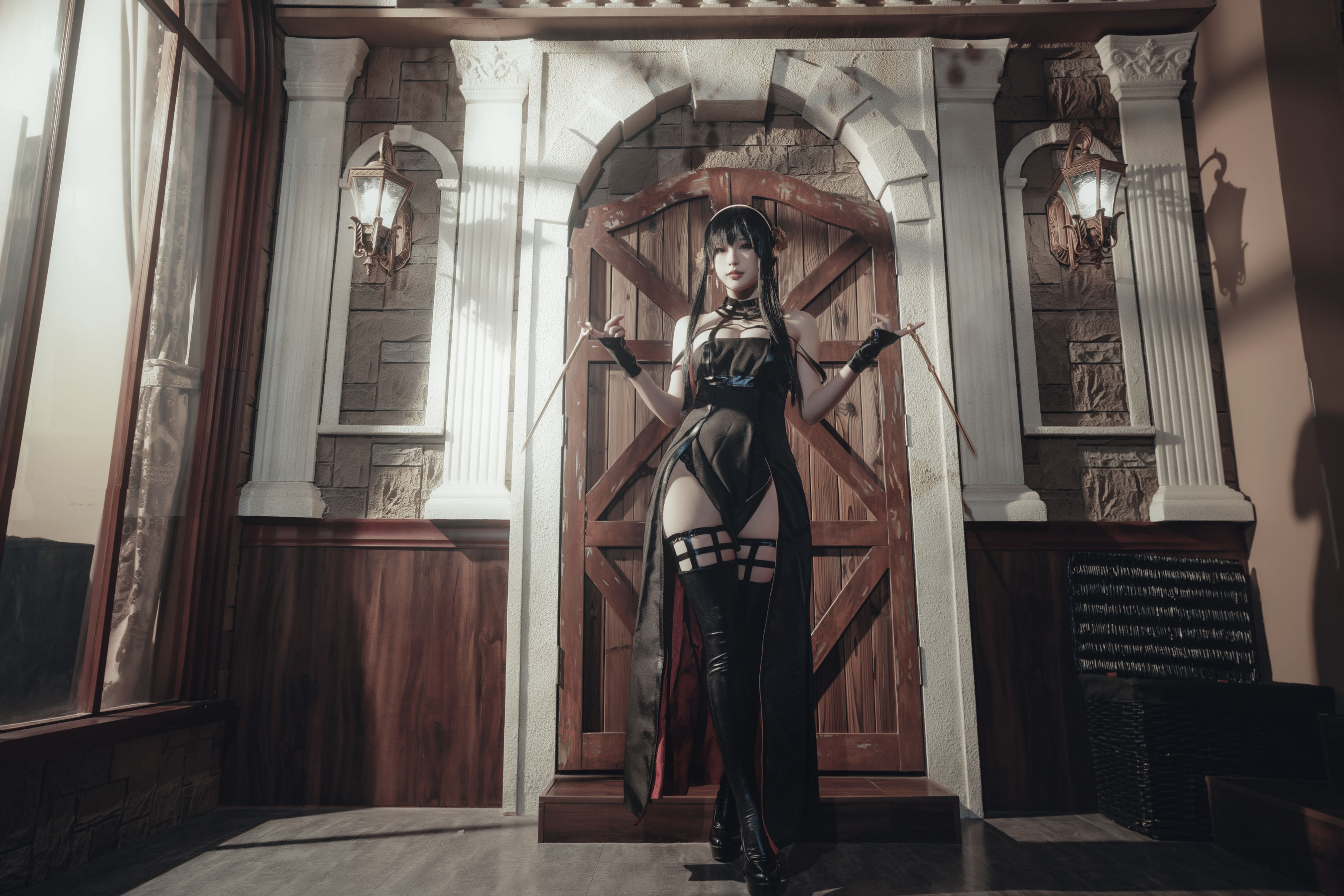 尤物清水由乃 - 间谍过家家 约尔战斗服/(30P)