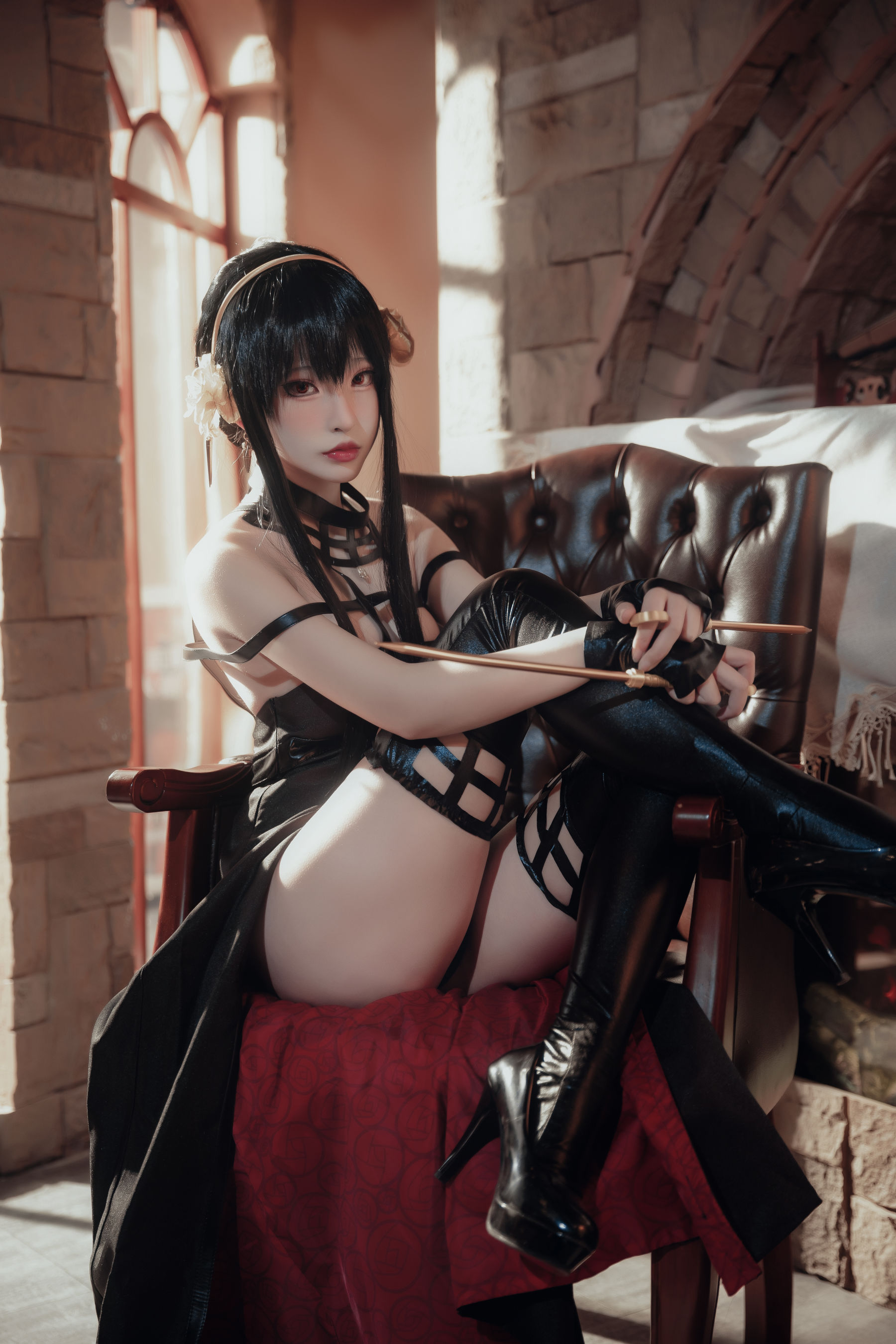 尤物清水由乃 - 间谍过家家 约尔战斗服/(30P)