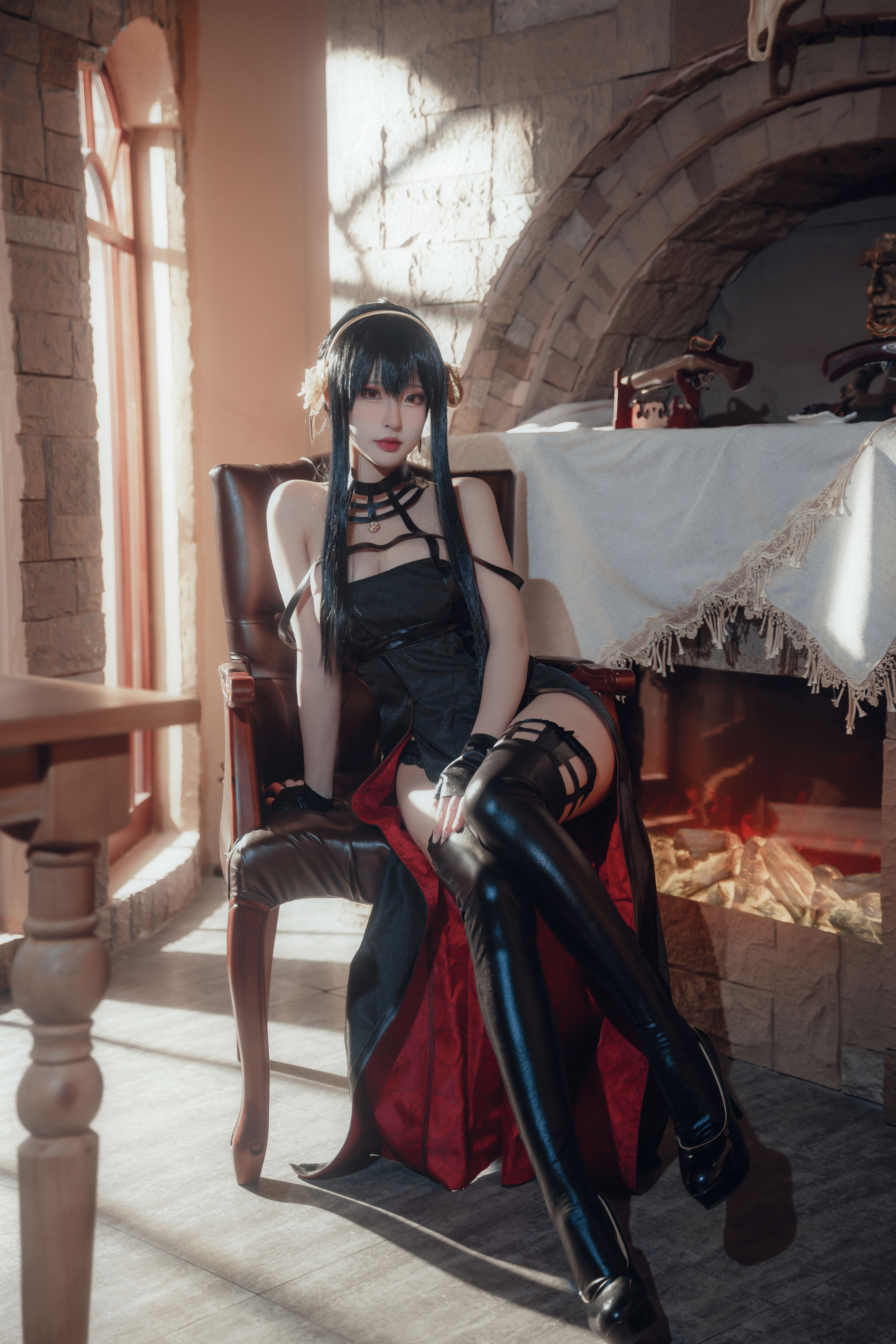 尤物清水由乃 - 间谍过家家 约尔战斗服/(30P)