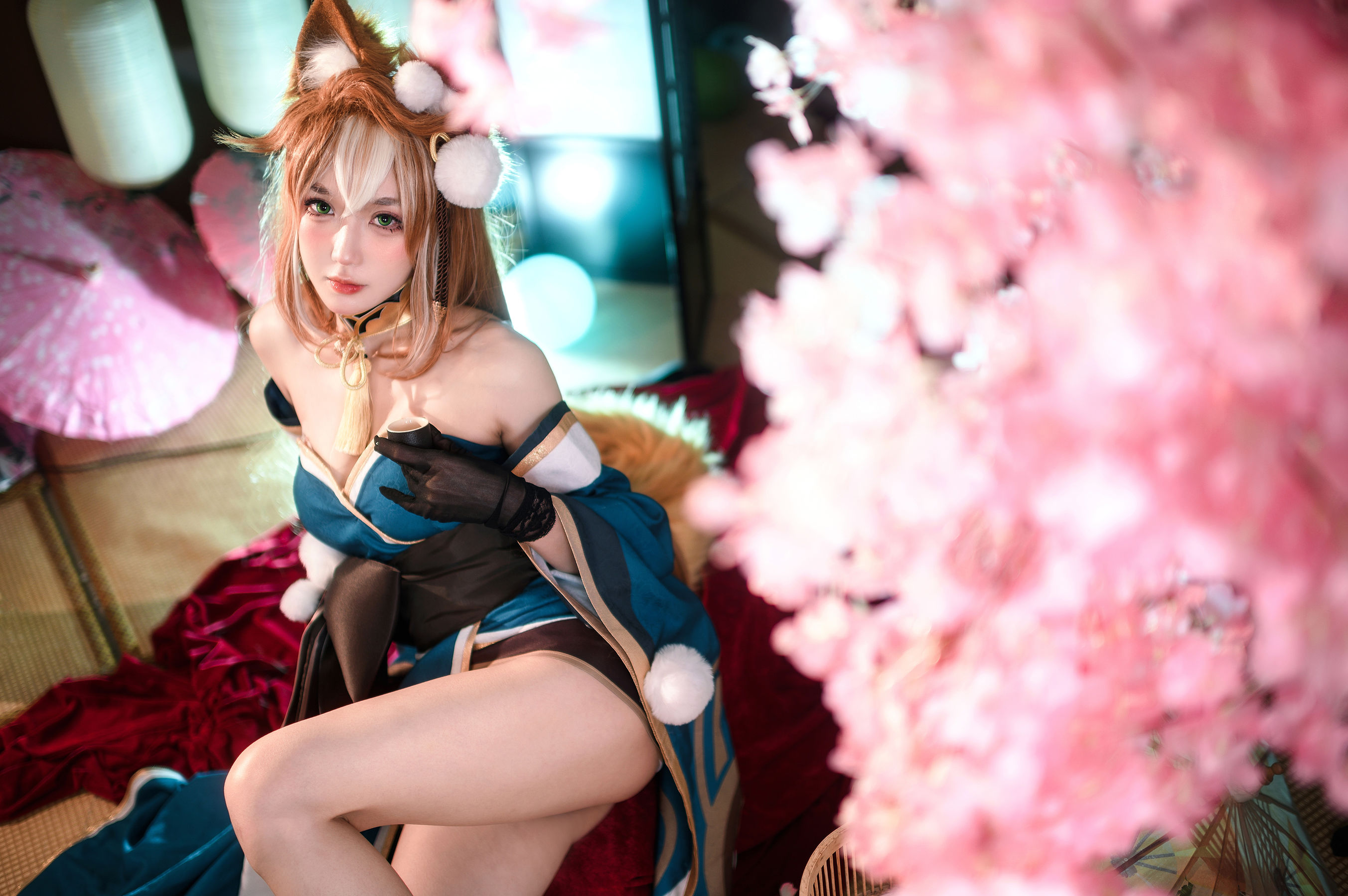 动漫博主阿包也是兔娘 - 原神 希娜小姐/(42P)