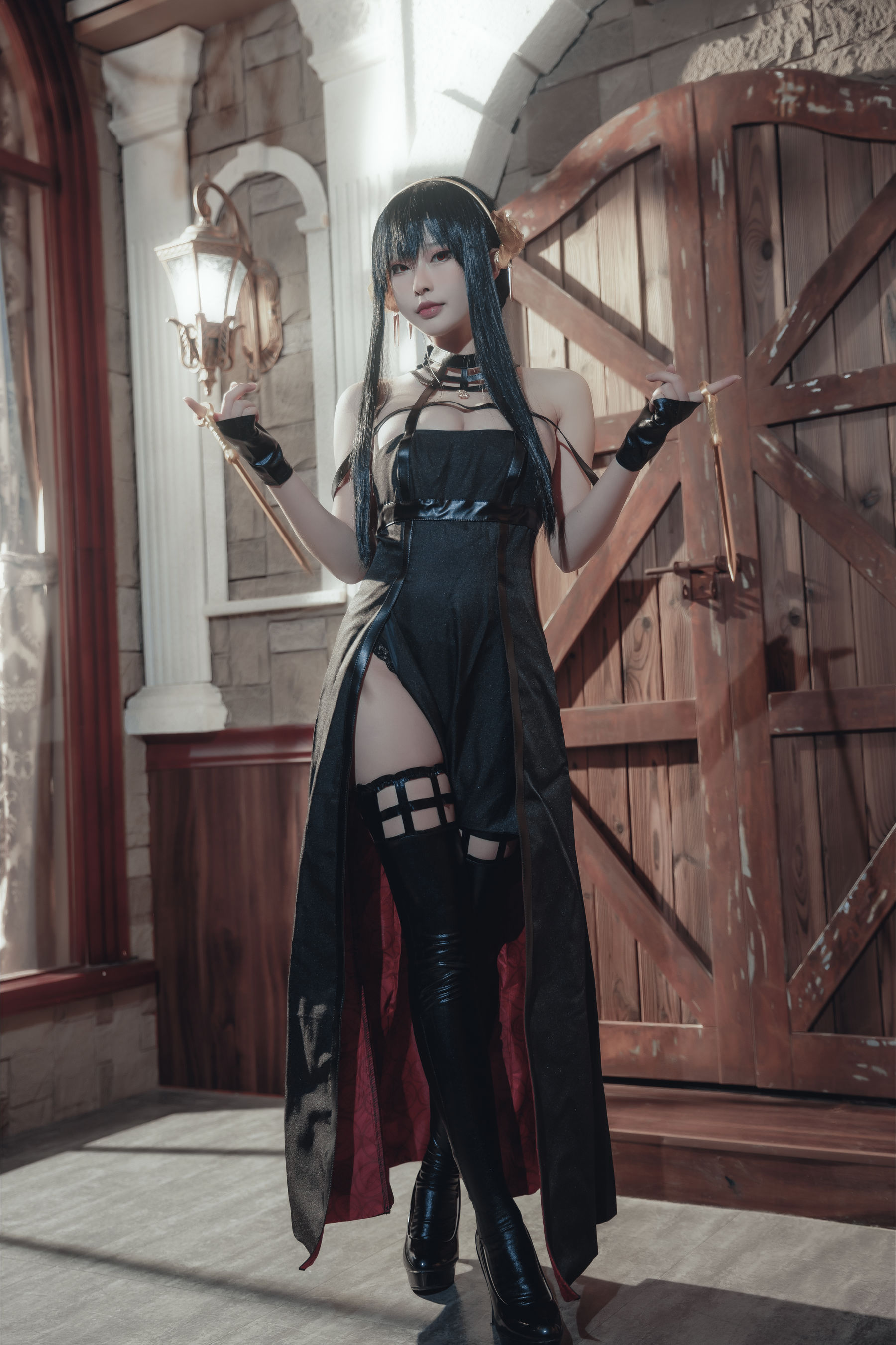 尤物清水由乃 - 间谍过家家 约尔战斗服/(30P)