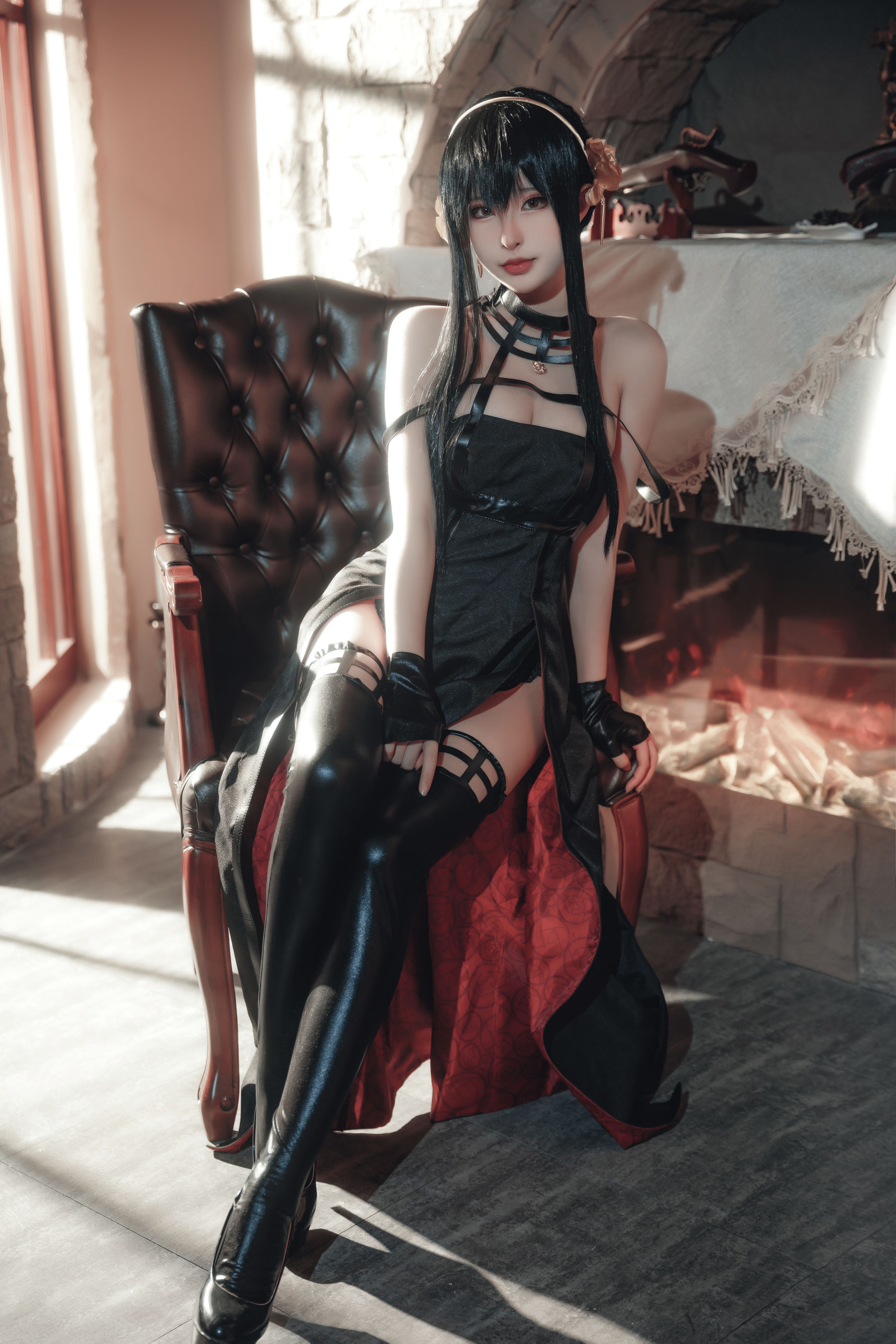 尤物清水由乃 - 间谍过家家 约尔战斗服/(30P)