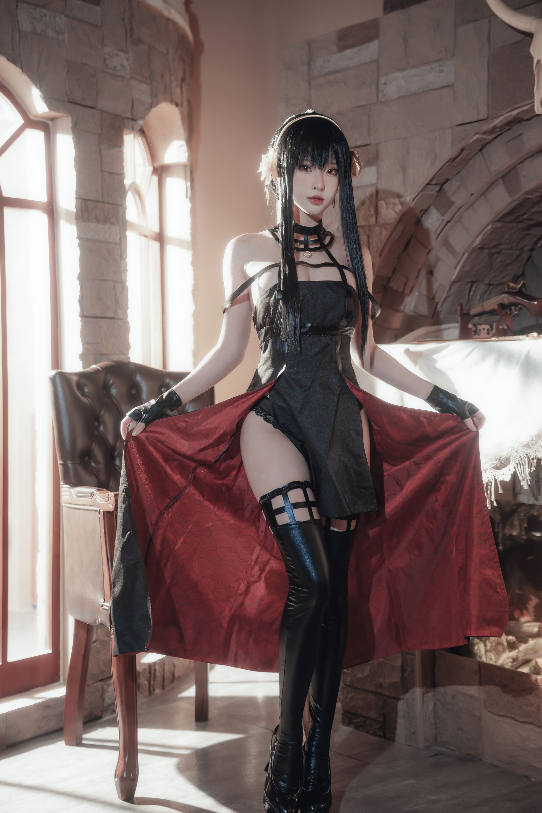 尤物清水由乃 - 间谍过家家 约尔战斗服/(30P)