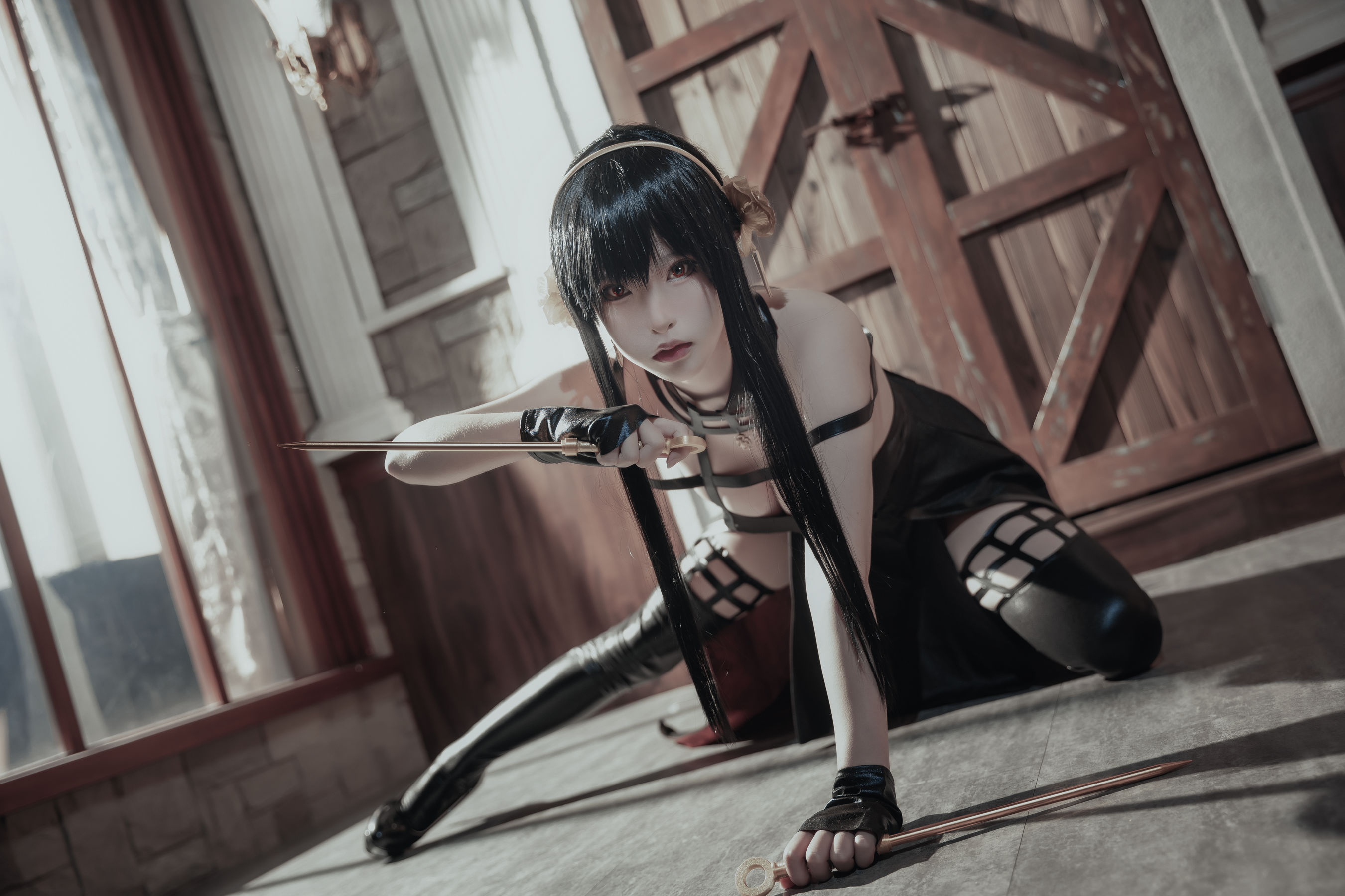 尤物清水由乃 - 间谍过家家 约尔战斗服/(30P)