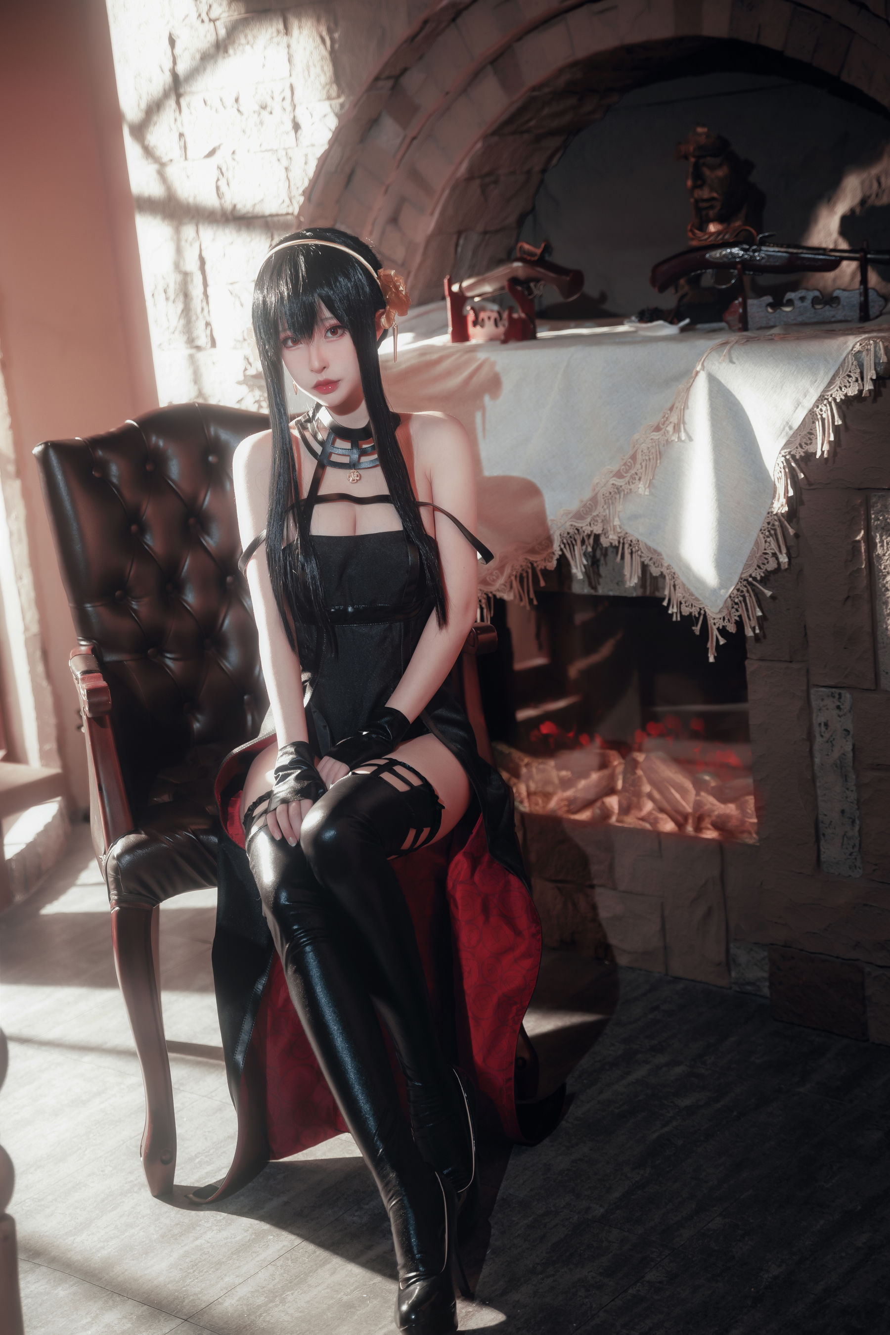 尤物清水由乃 - 间谍过家家 约尔战斗服/(30P)