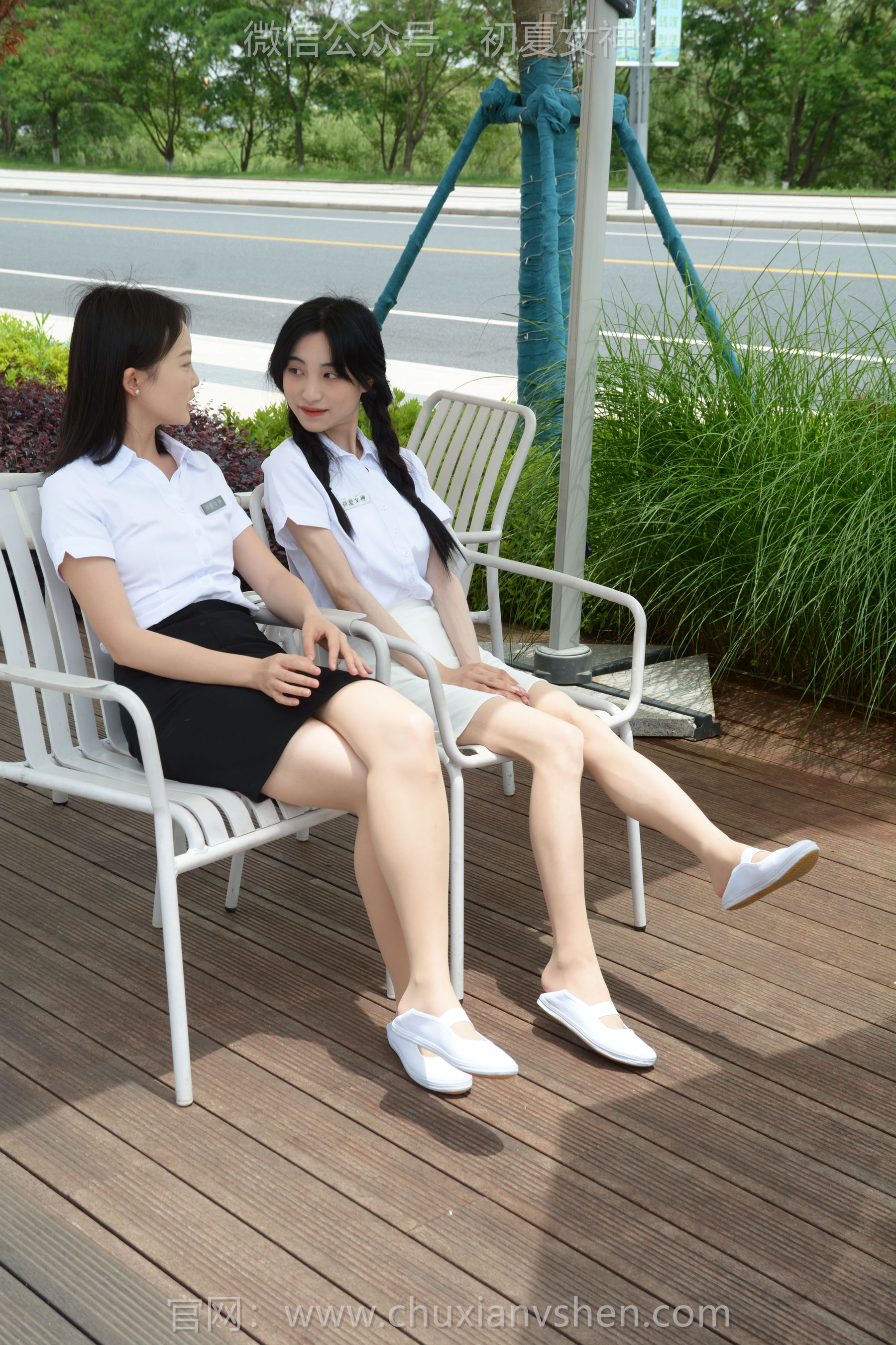 初夏女神 No.264 柒柒&双双 休息时间/(100P)