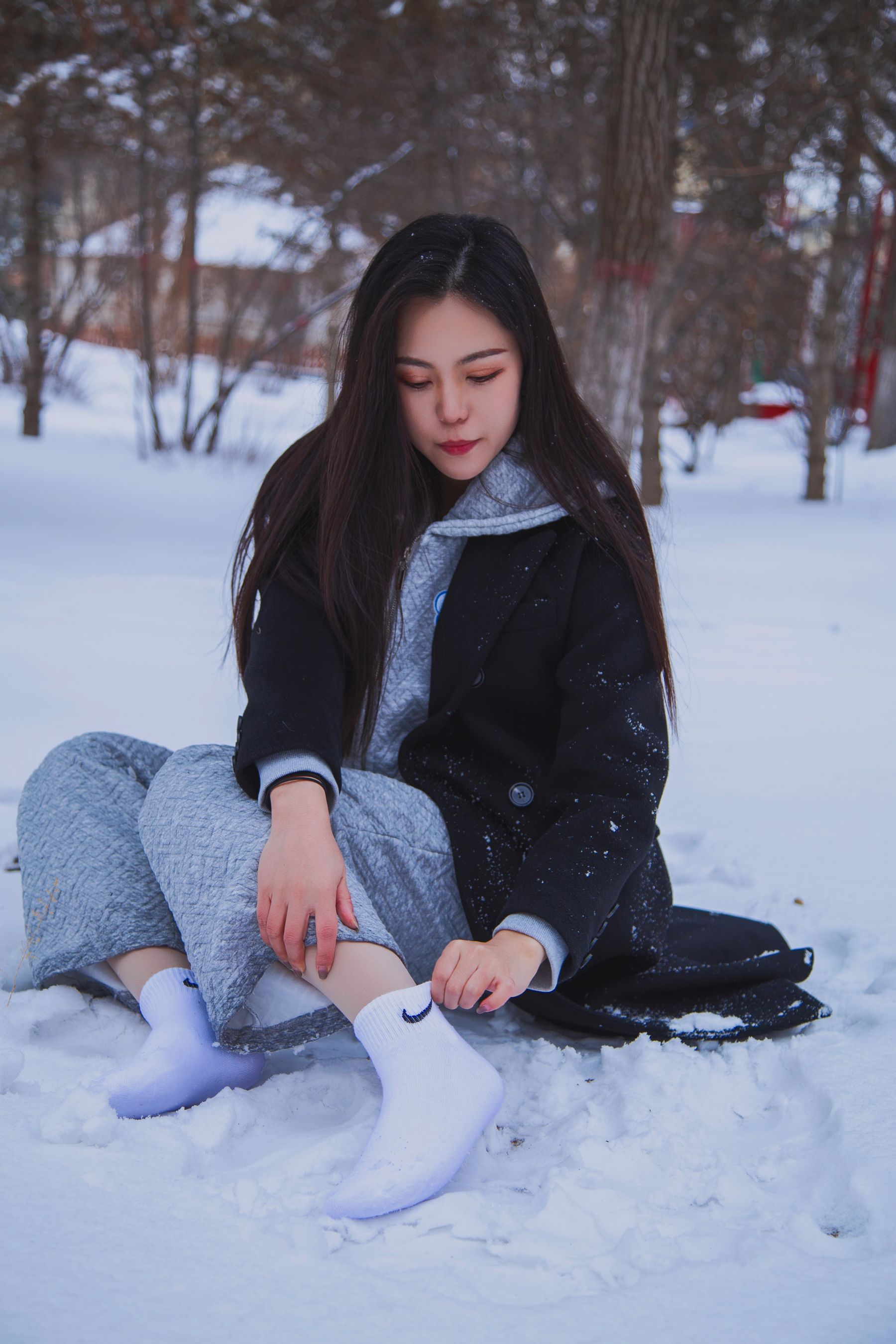 [织梦映像] 踏雪无痕-首次雪景拍摄，天寒地冻/(300P)