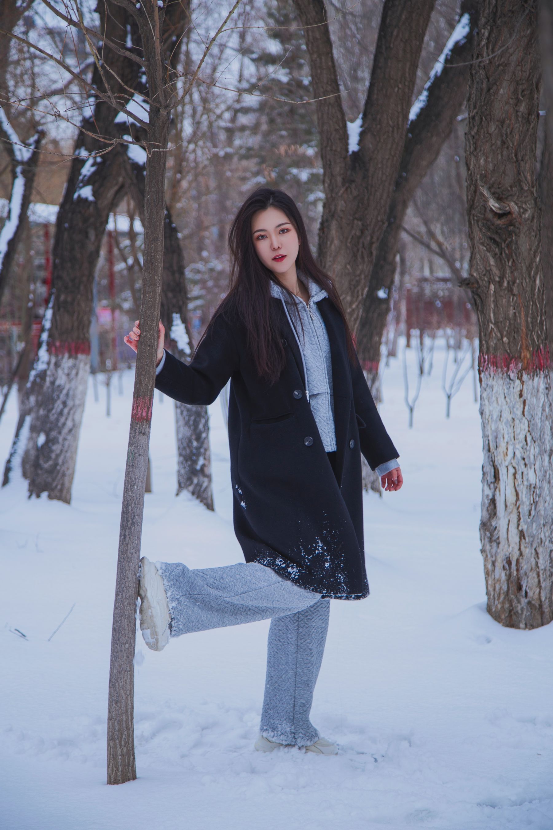 [织梦映像] 踏雪无痕-首次雪景拍摄，天寒地冻/(300P)