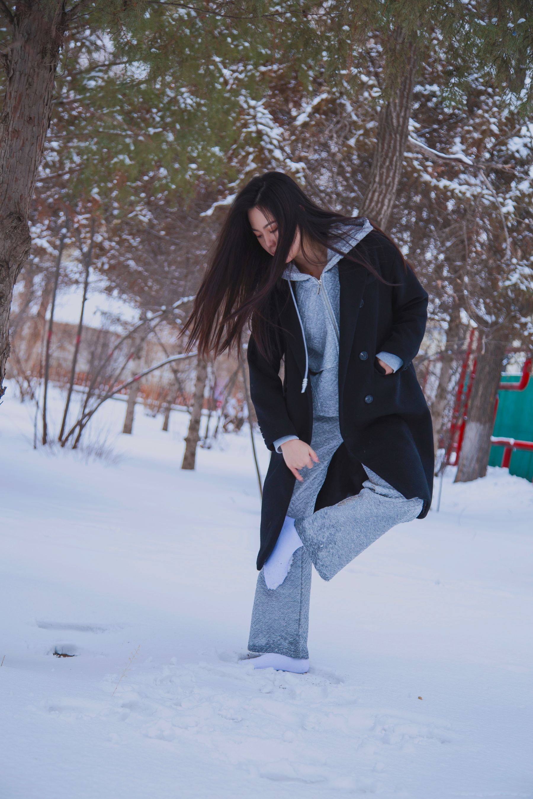 [织梦映像] 踏雪无痕-首次雪景拍摄，天寒地冻/(300P)