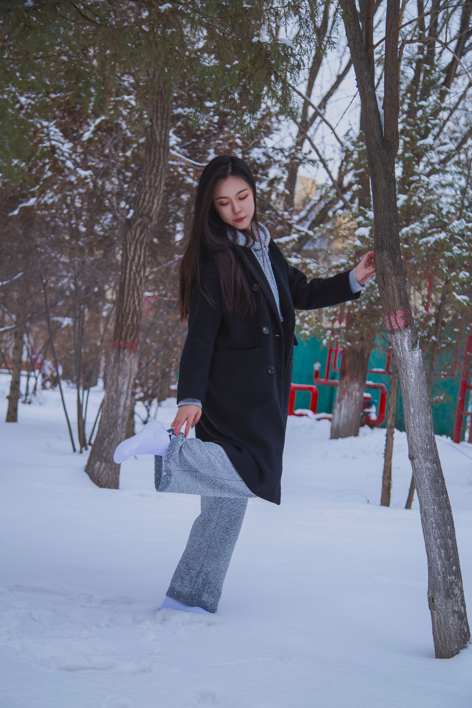 [织梦映像] 踏雪无痕-首次雪景拍摄，天寒地冻/(300P)