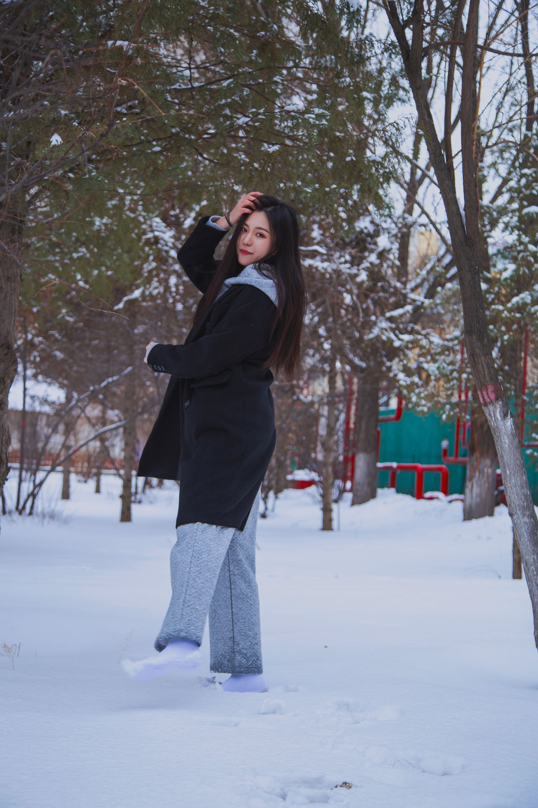 [织梦映像] 踏雪无痕-首次雪景拍摄，天寒地冻/(300P)