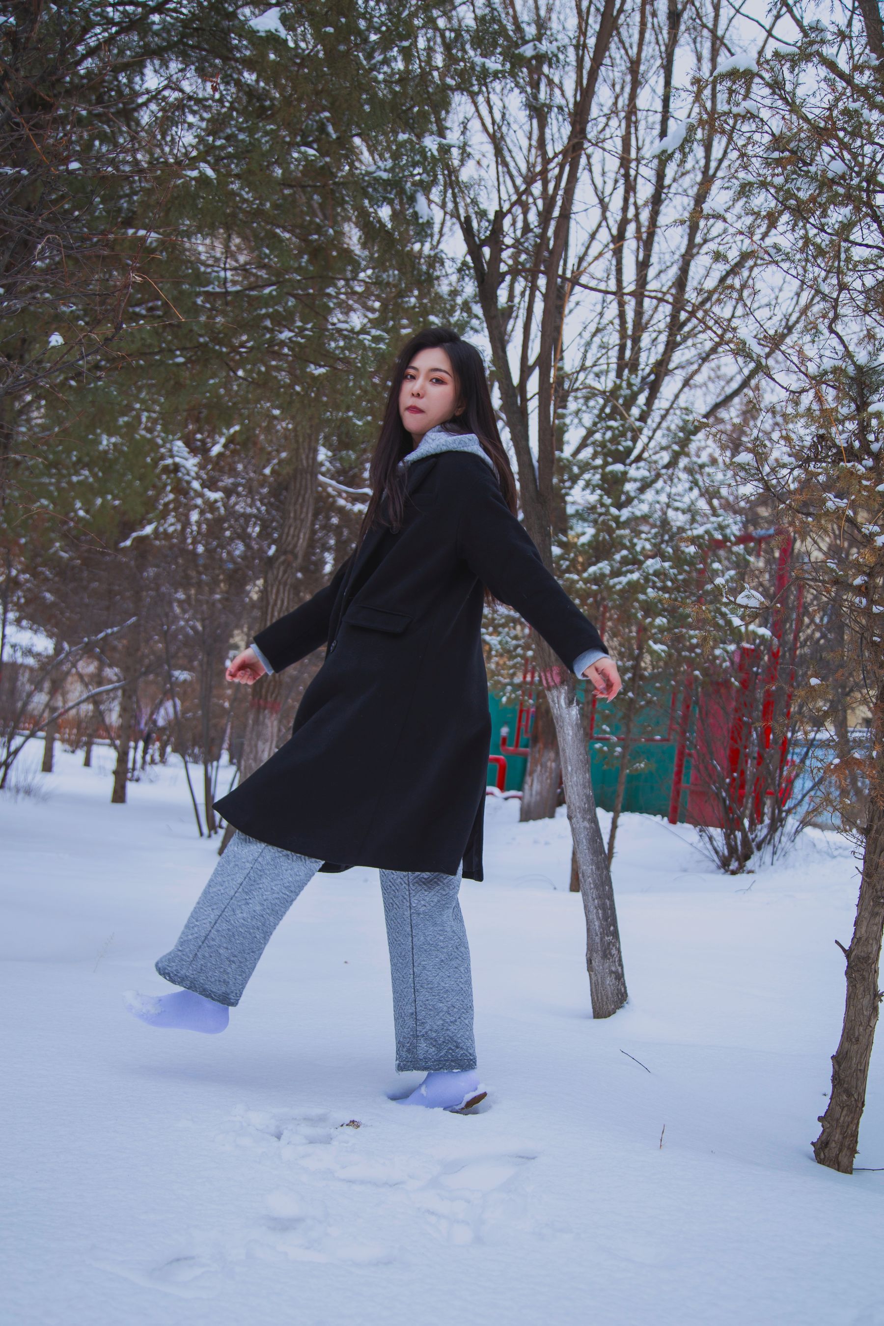 [织梦映像] 踏雪无痕-首次雪景拍摄，天寒地冻/(300P)