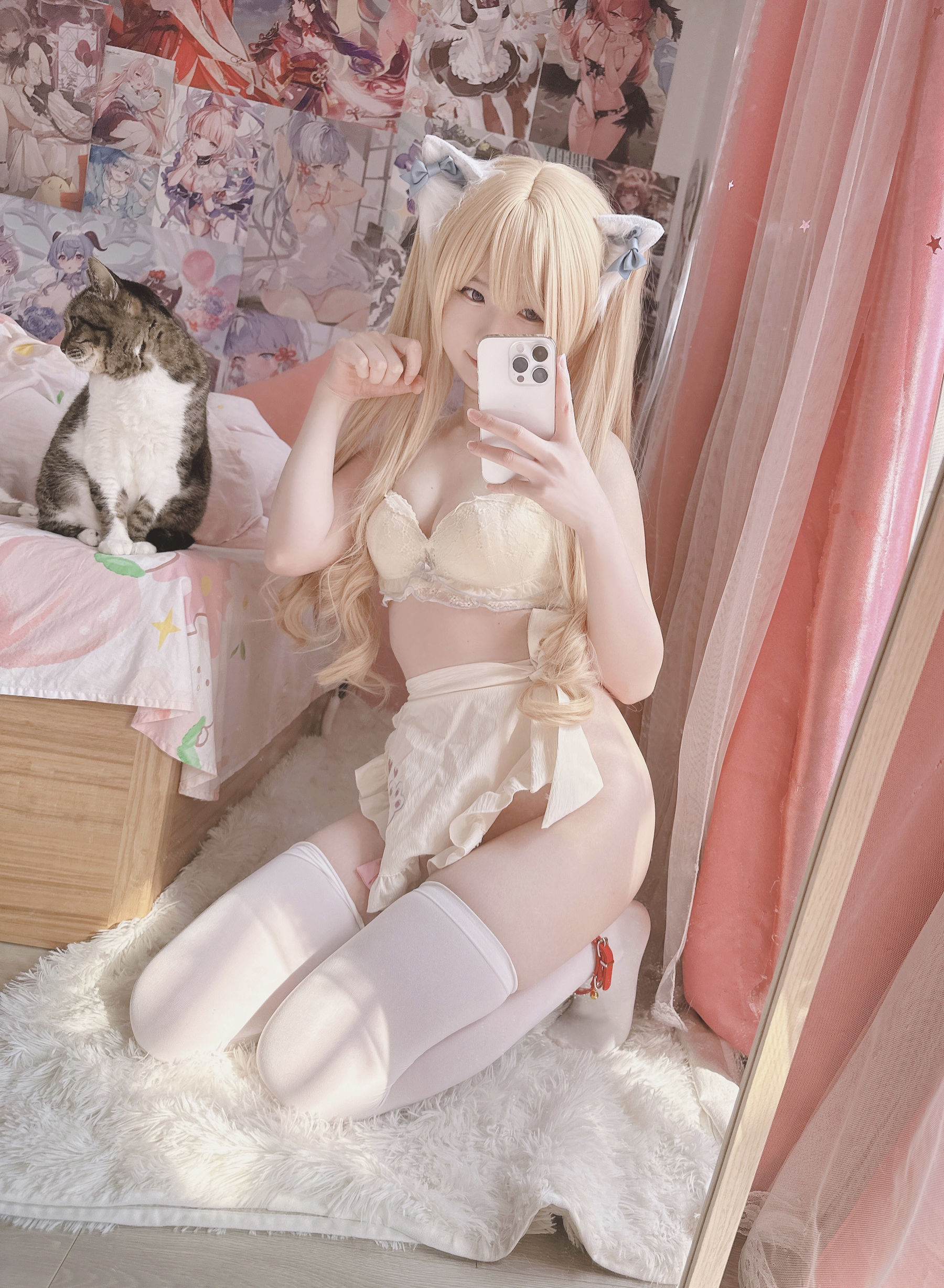 萌妹子习呆呆 - ねこメード/(19P)