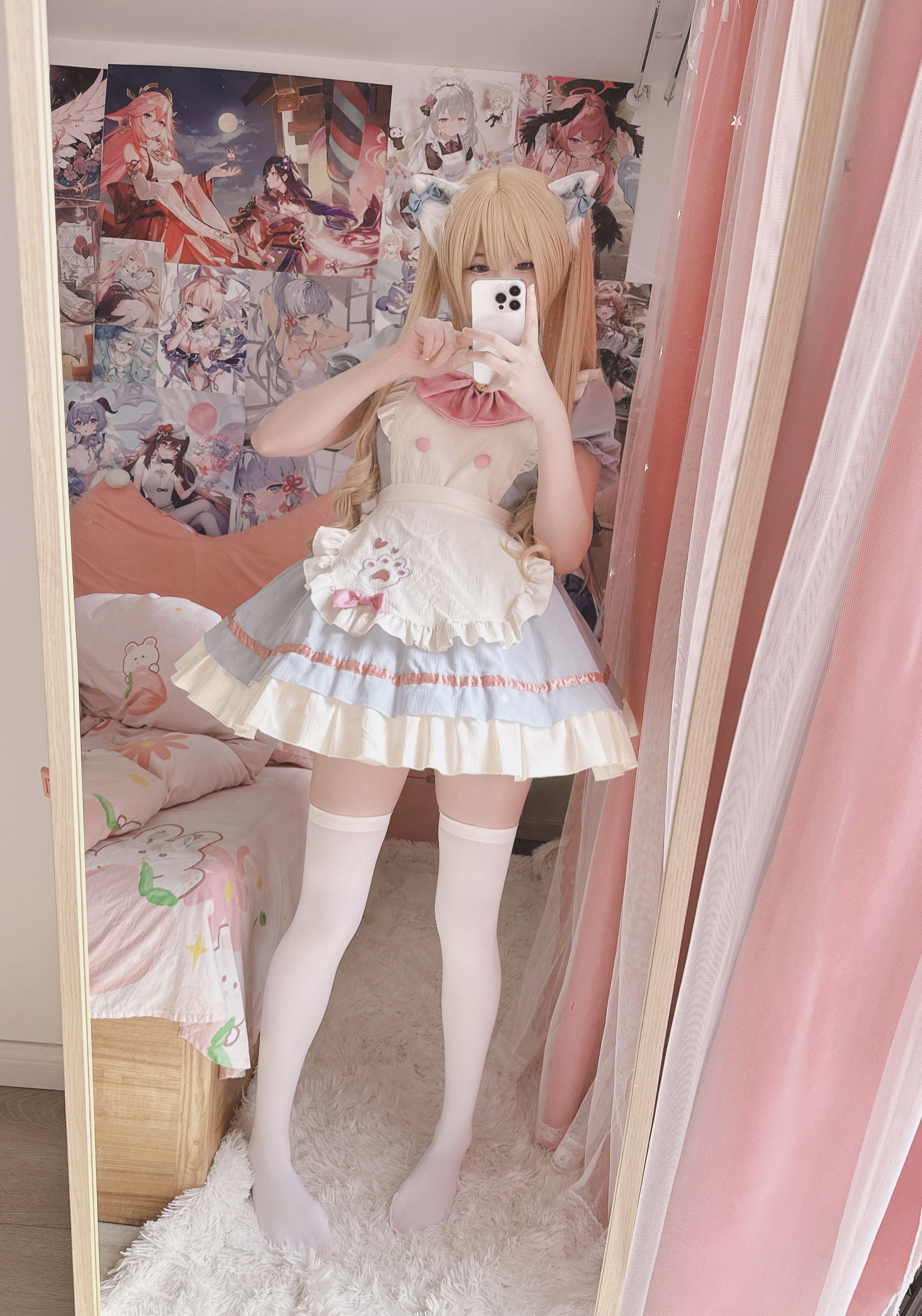 萌妹子习呆呆 - ねこメード/(19P)