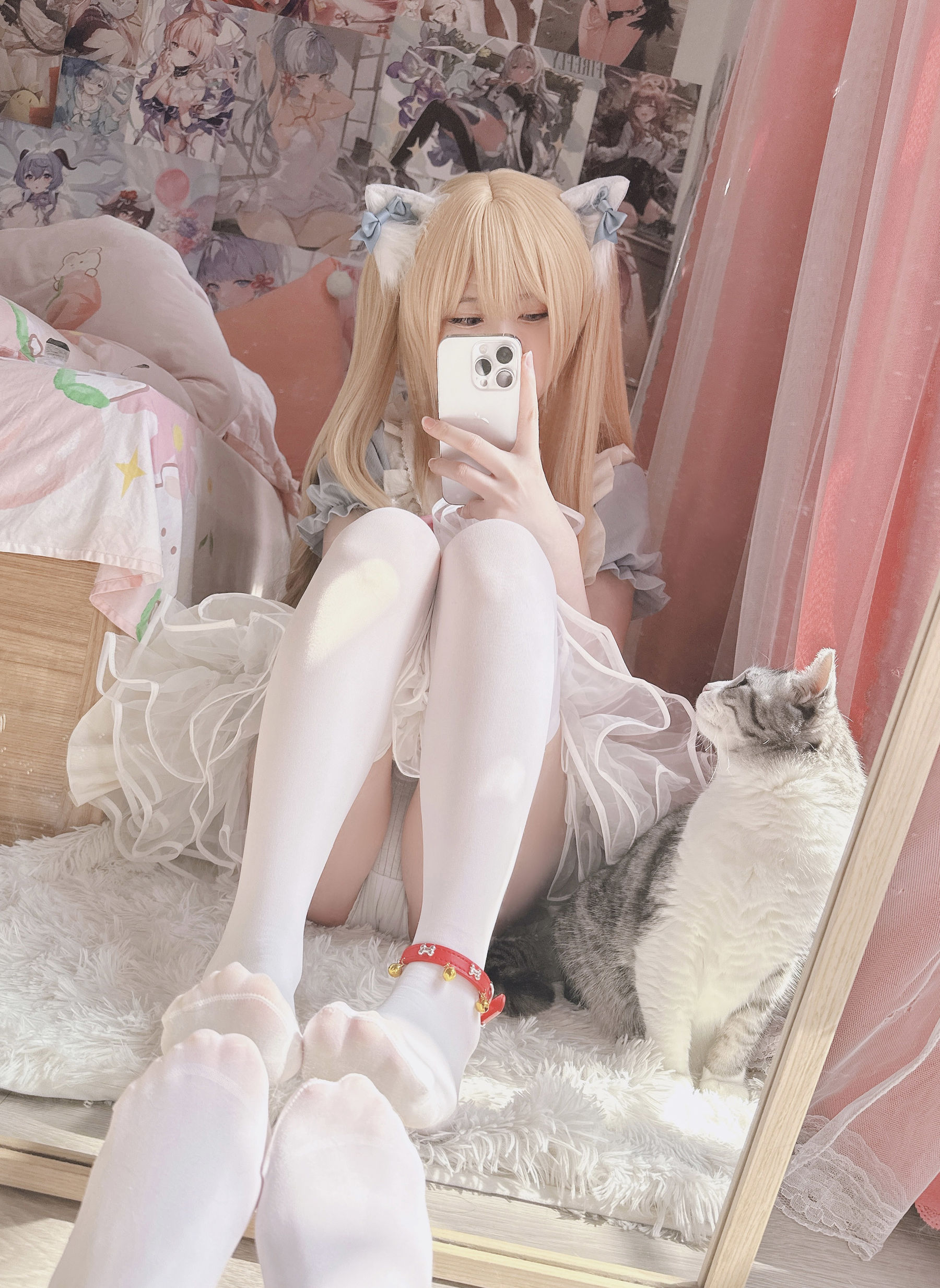 萌妹子习呆呆 - ねこメード/(19P)