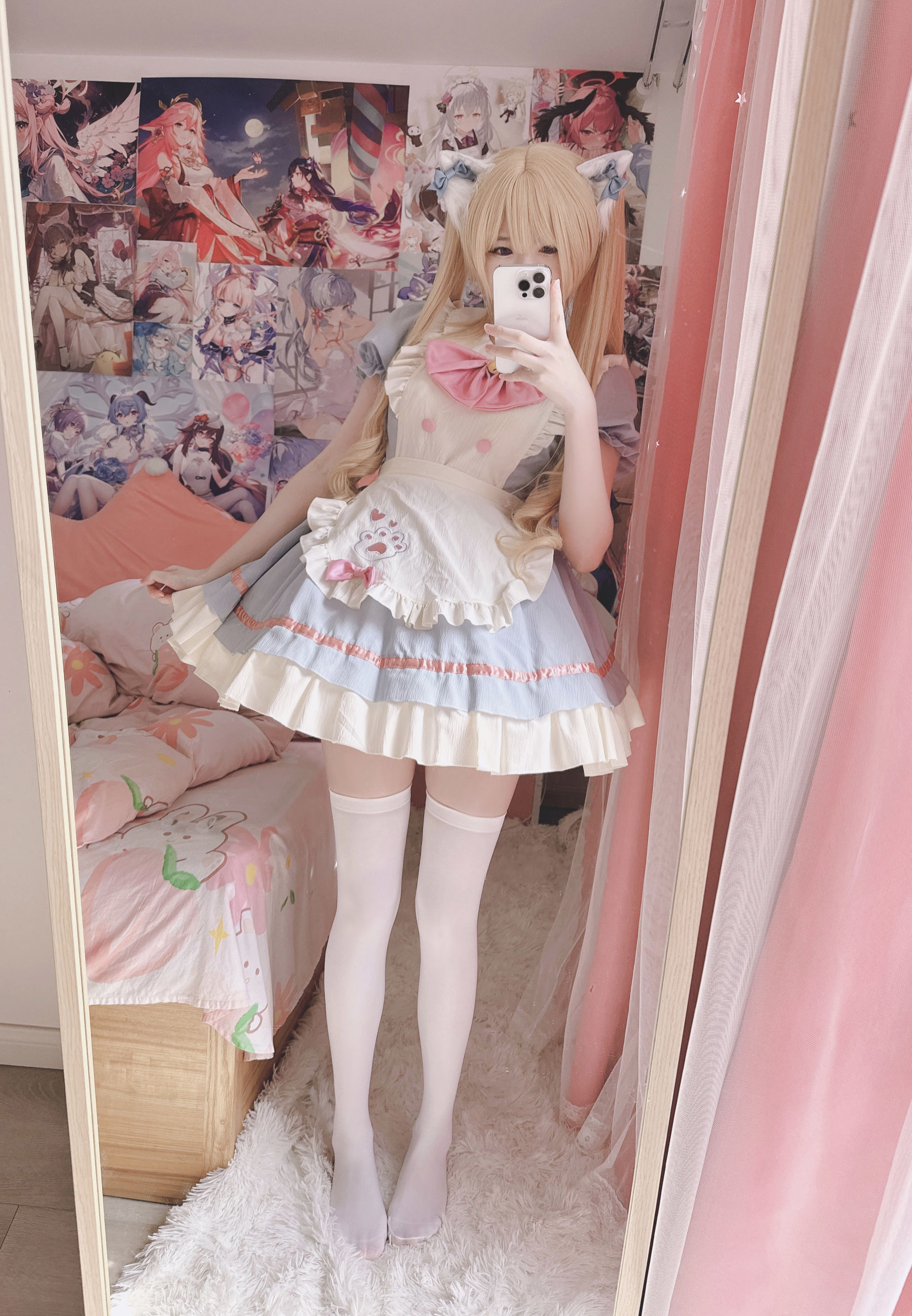 萌妹子习呆呆 - ねこメード/(19P)