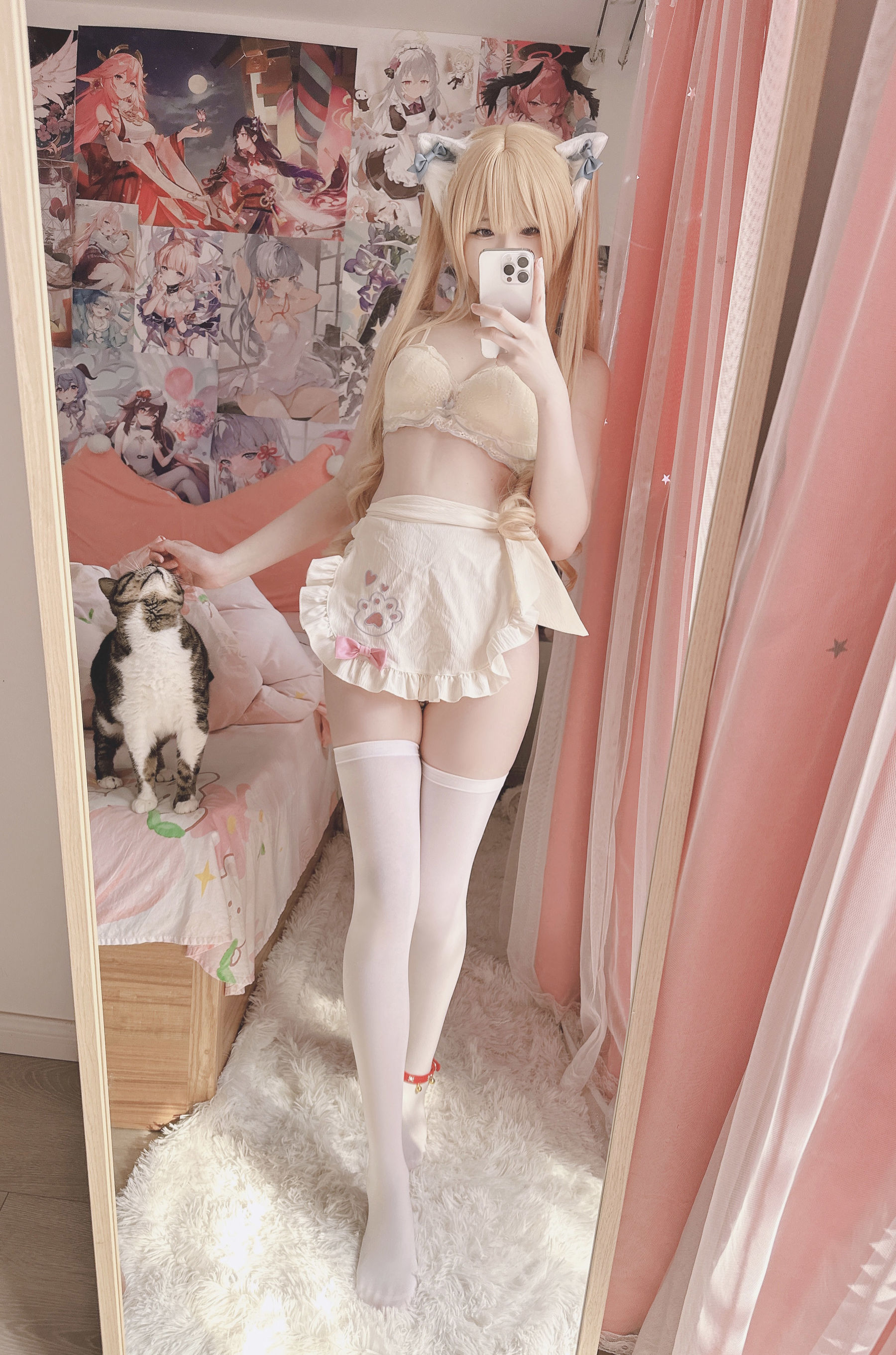 萌妹子习呆呆 - ねこメード/(19P)