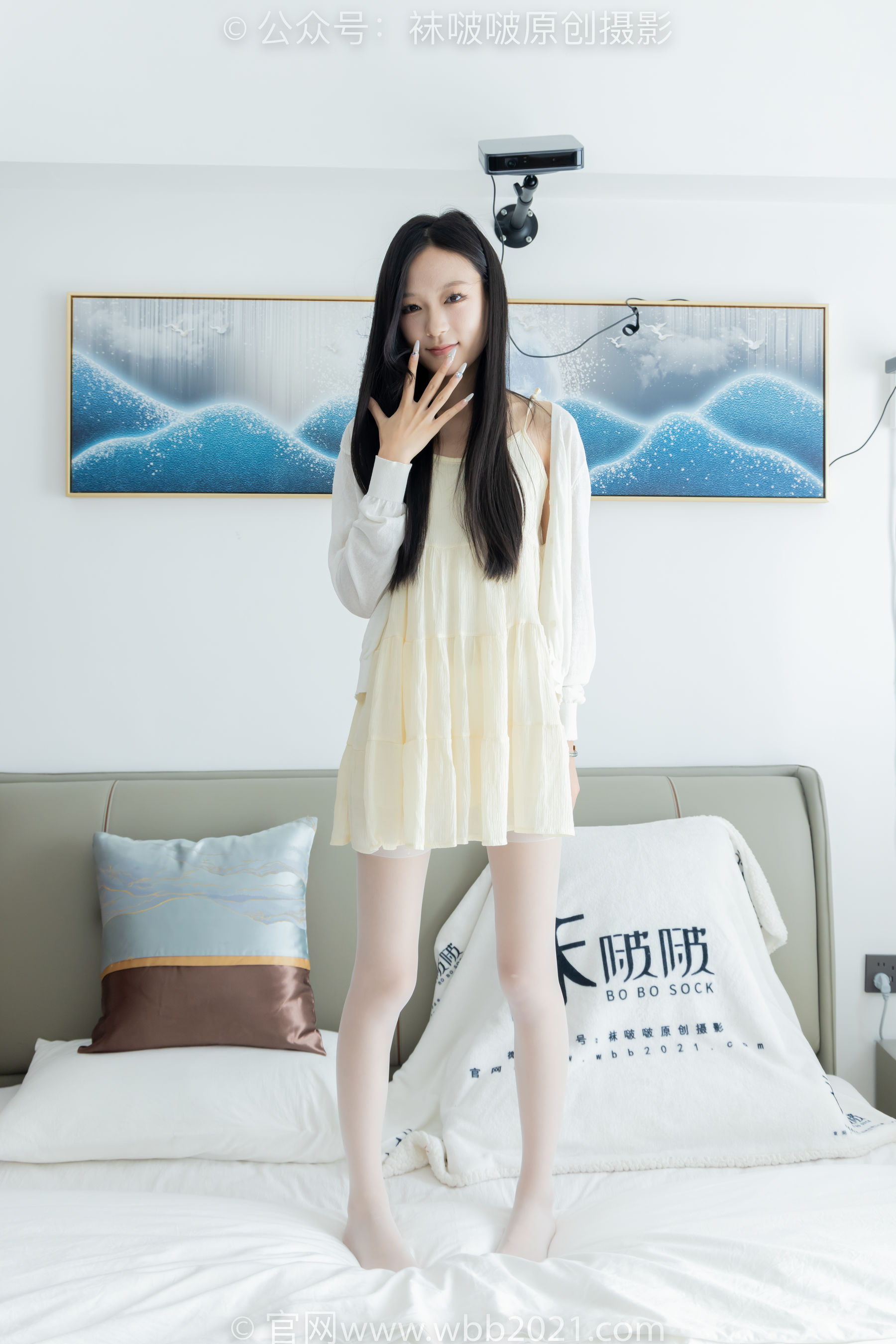 BoBoSocks袜啵啵 No.517 焦糖 - 帆布鞋、薄白丝/(147P)