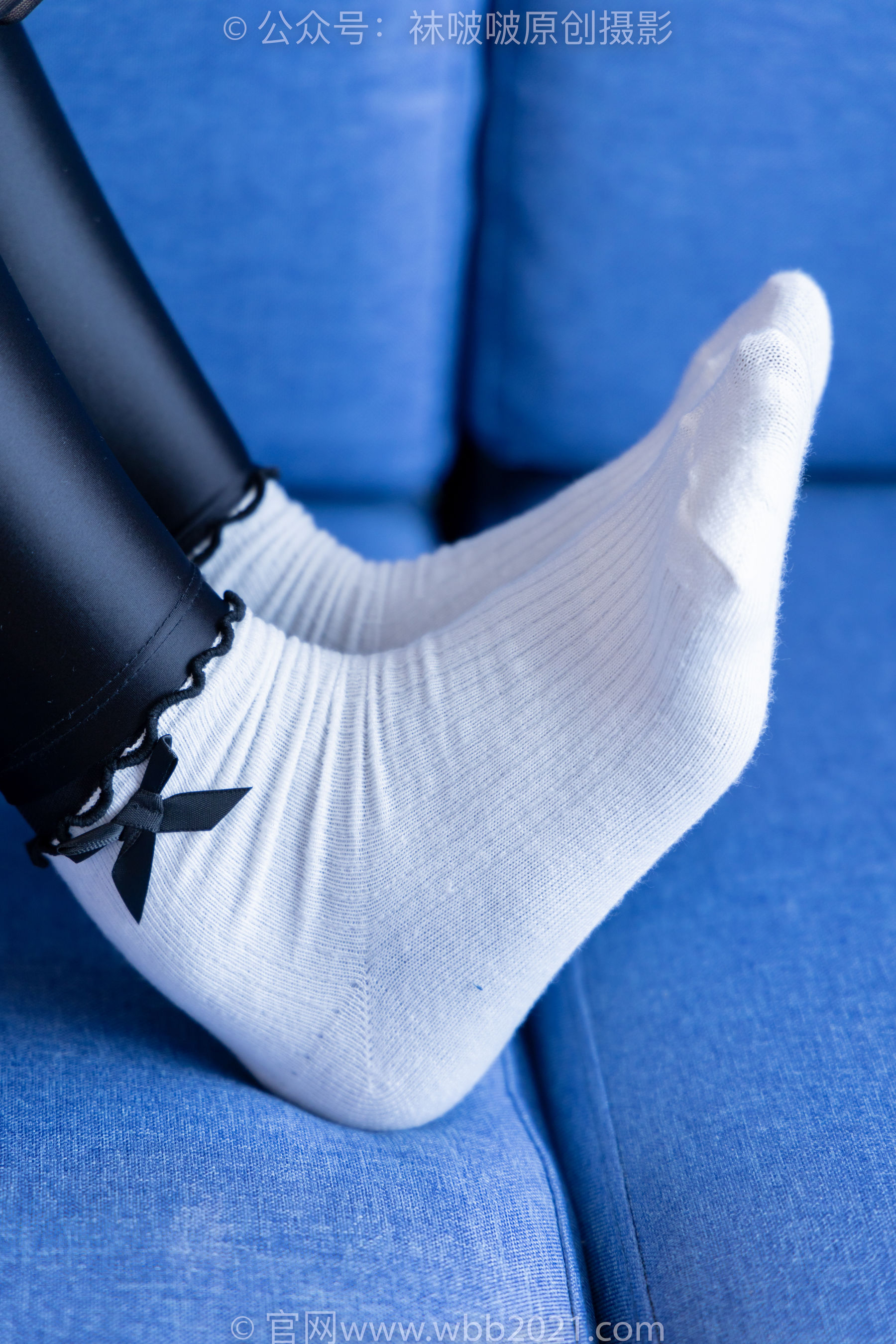 BoBoSocks袜啵啵 No.513 小甜豆 帆布鞋、白棉袜、厚黑丝五指袜、黑丝手套/(140P)