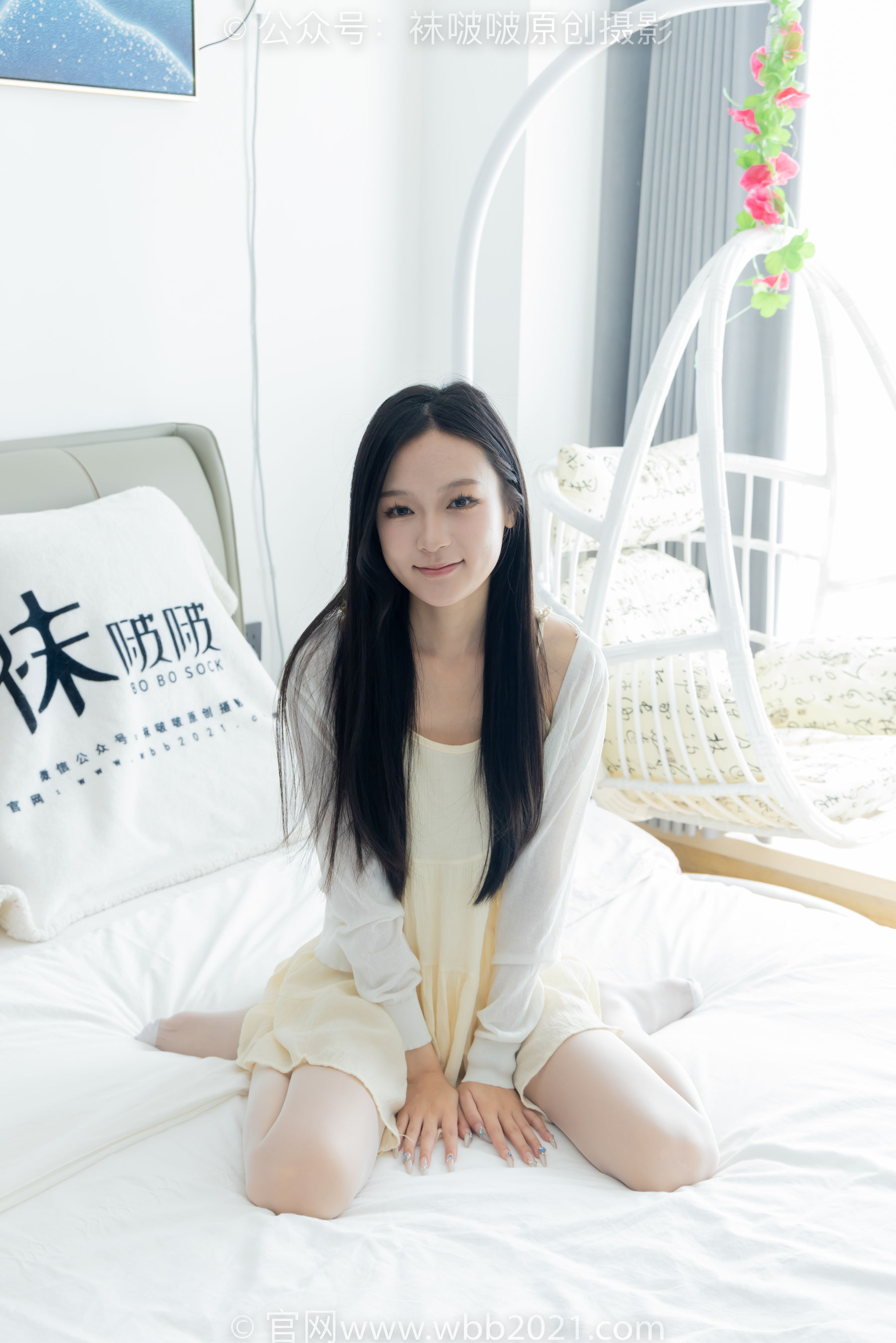 BoBoSocks袜啵啵 No.517 焦糖 - 帆布鞋、薄白丝/(147P)