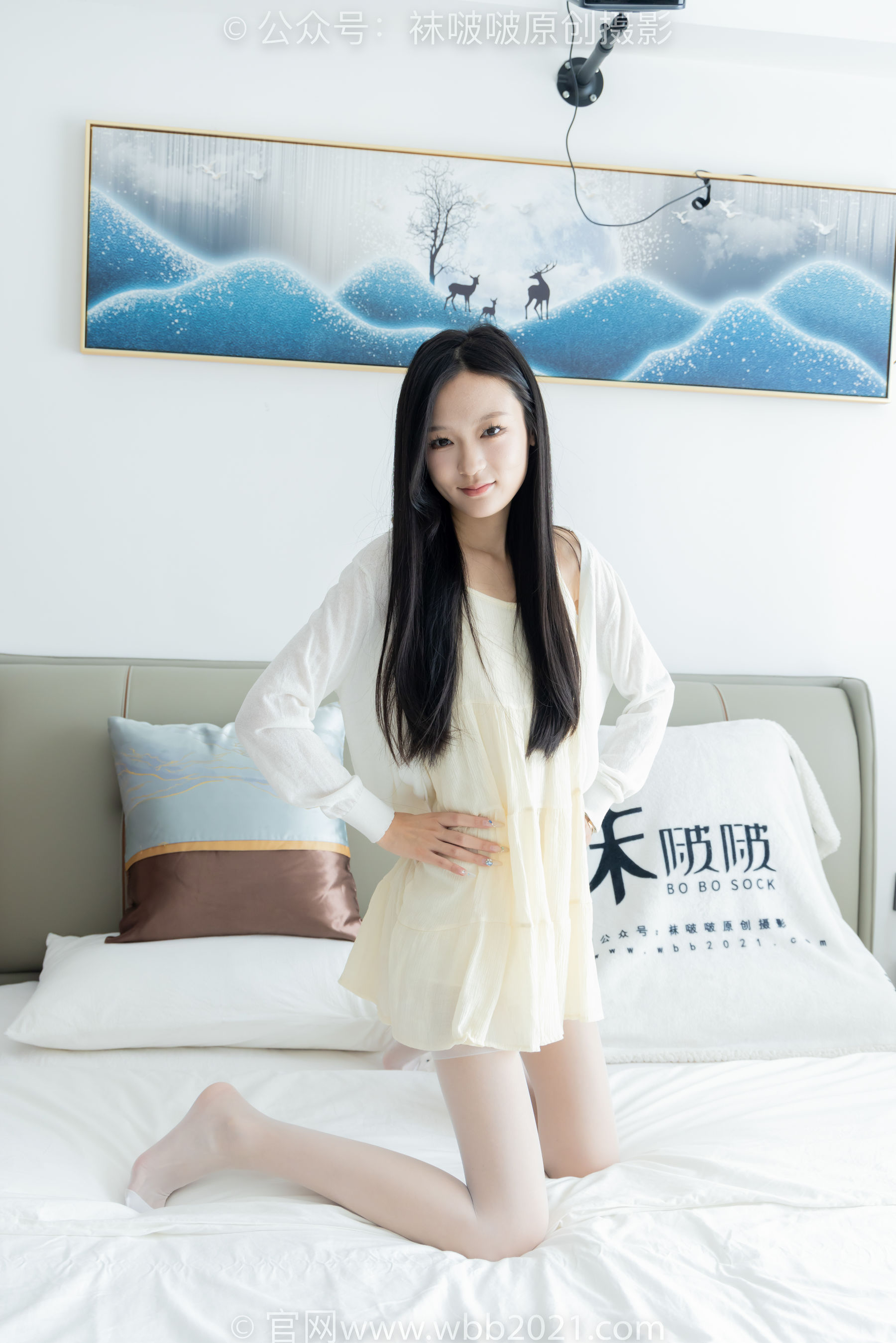 BoBoSocks袜啵啵 No.517 焦糖 - 帆布鞋、薄白丝/(147P)