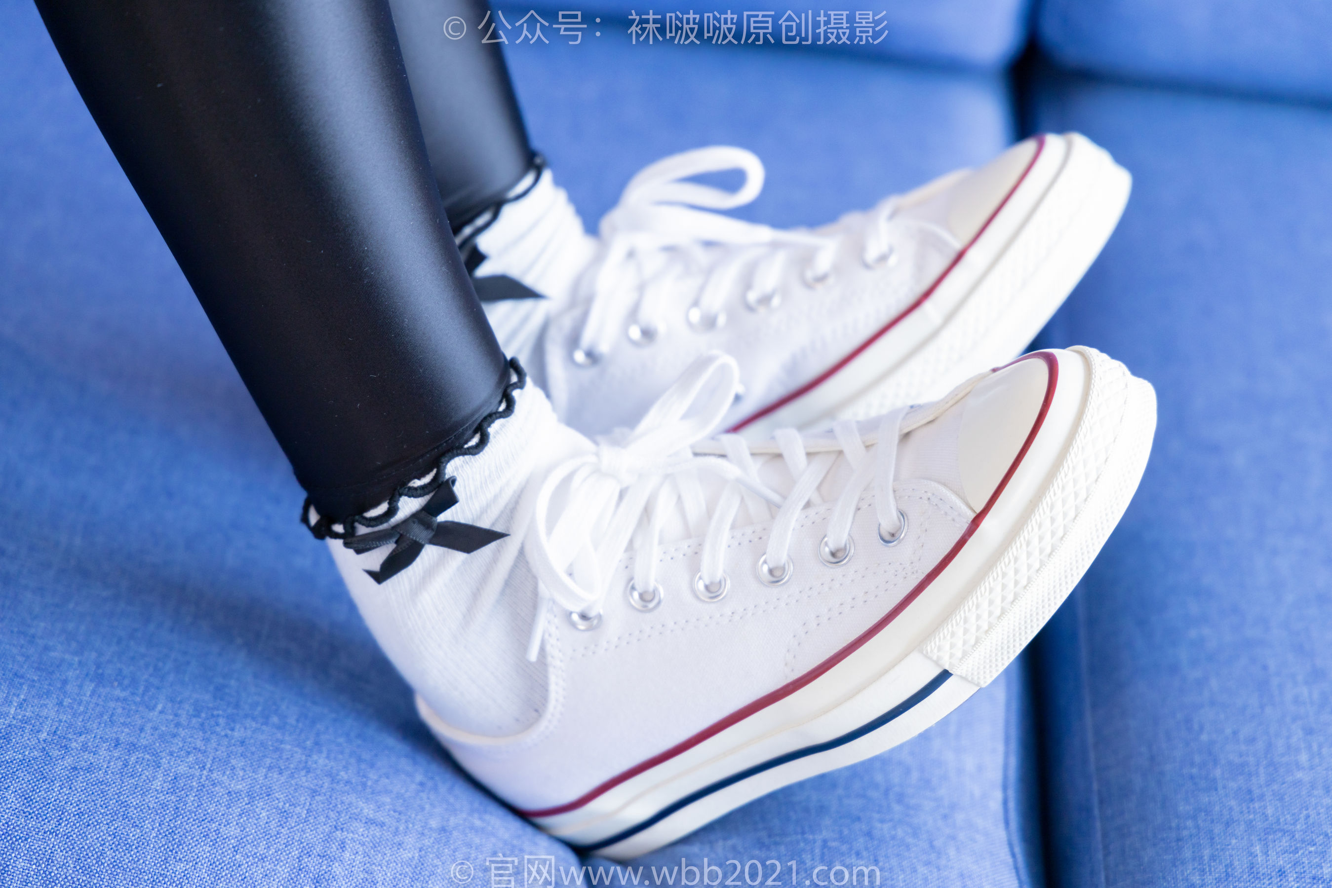 BoBoSocks袜啵啵 No.513 小甜豆 帆布鞋、白棉袜、厚黑丝五指袜、黑丝手套/(140P)