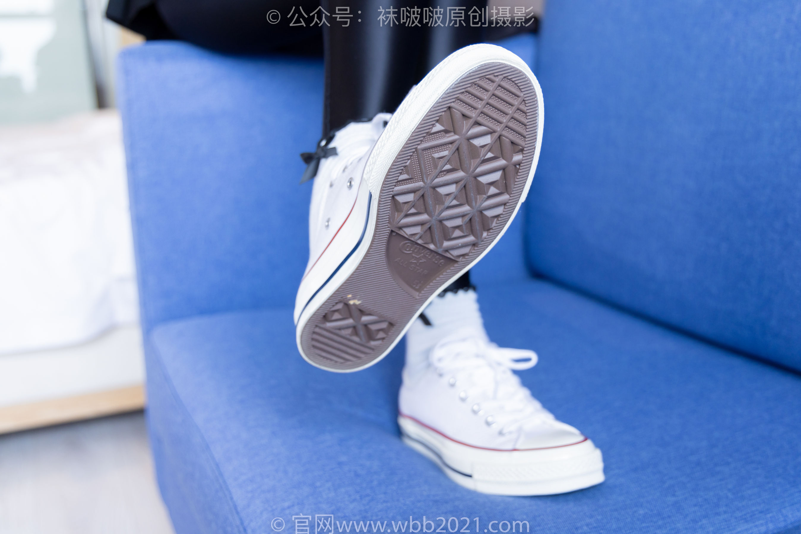 BoBoSocks袜啵啵 No.513 小甜豆 帆布鞋、白棉袜、厚黑丝五指袜、黑丝手套/(140P)