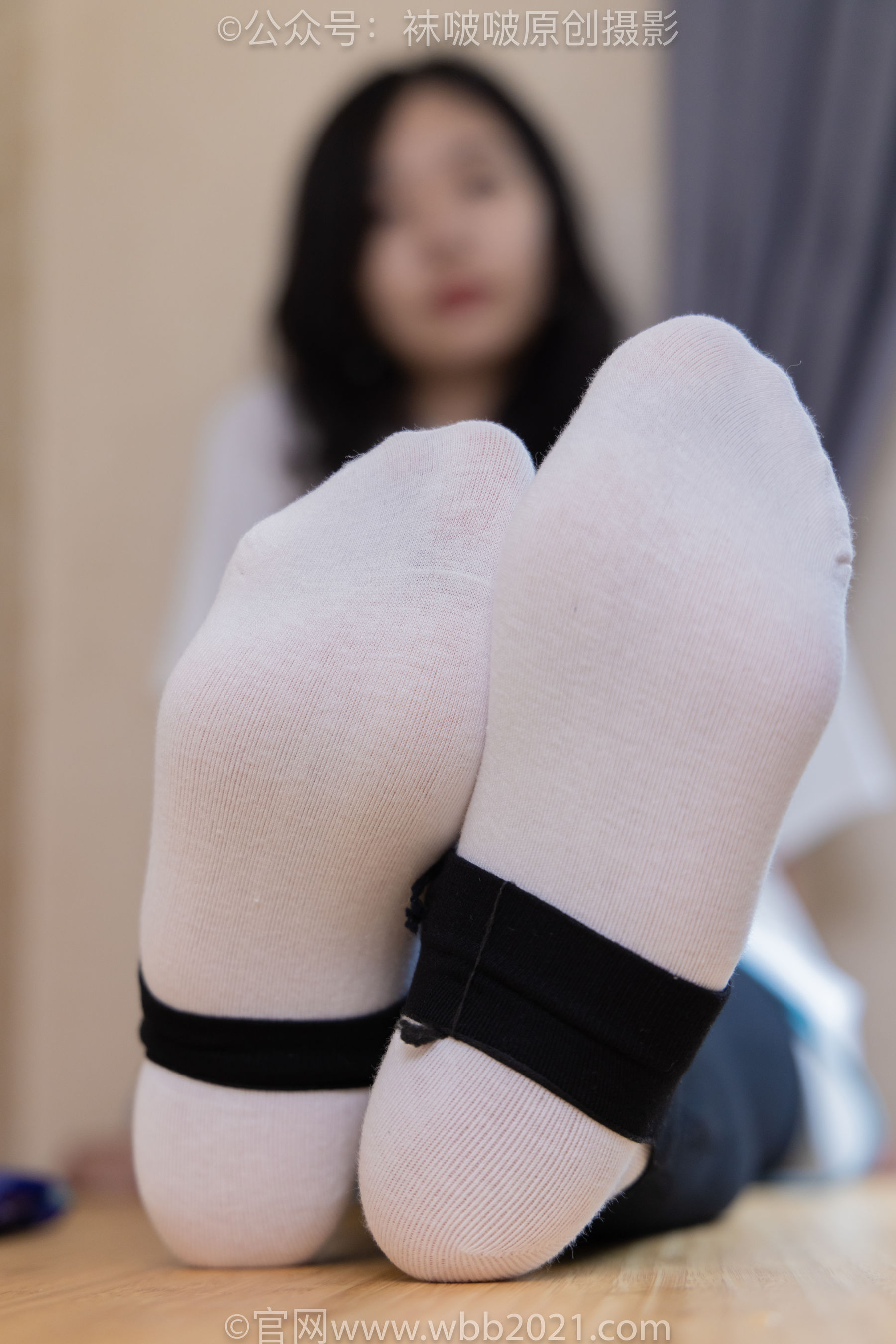 BoBoSocks袜啵啵 No.516 小甜豆 - 板鞋、厚黑色踩脚裤袜、白棉袜/(145P)