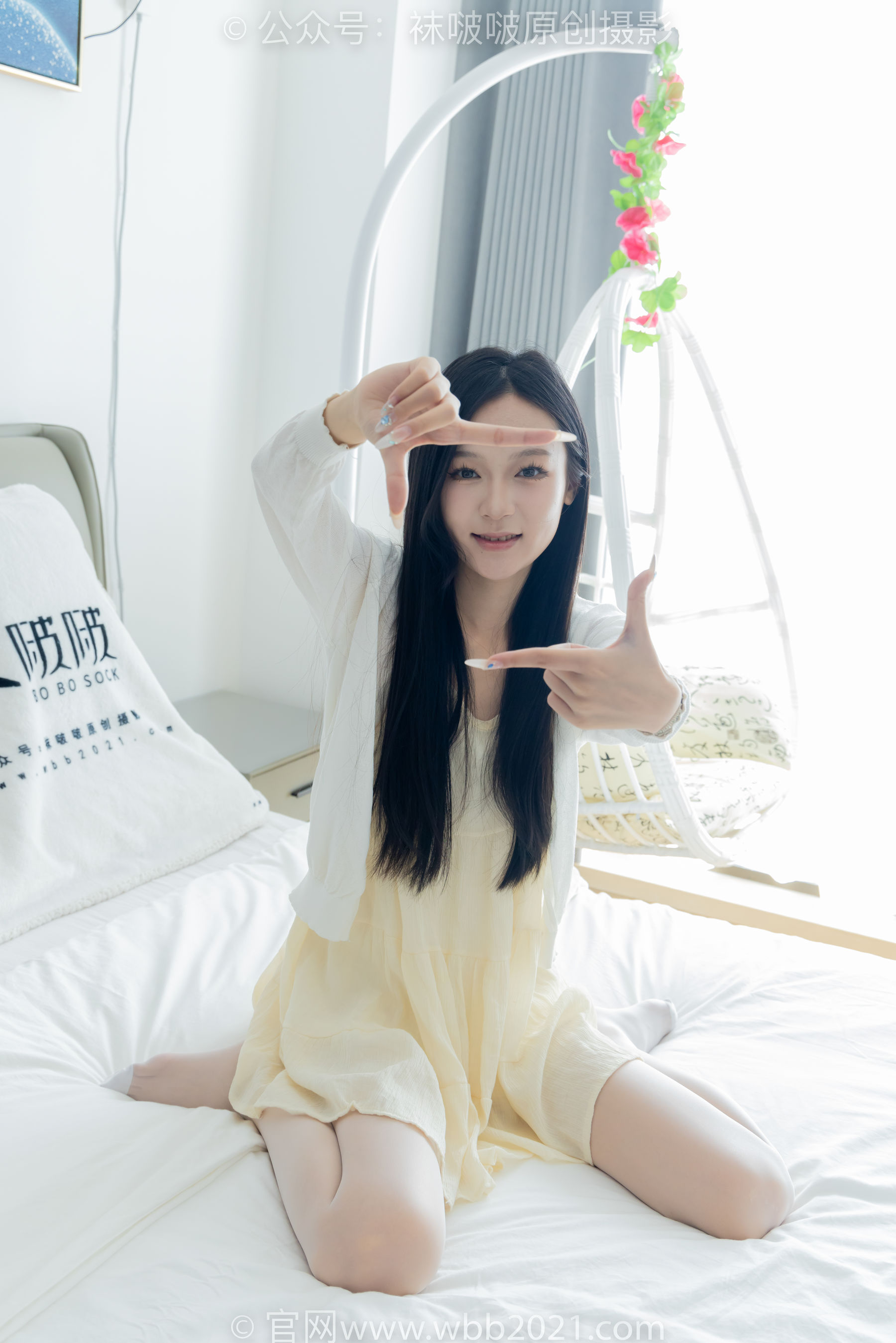 BoBoSocks袜啵啵 No.517 焦糖 - 帆布鞋、薄白丝/(147P)