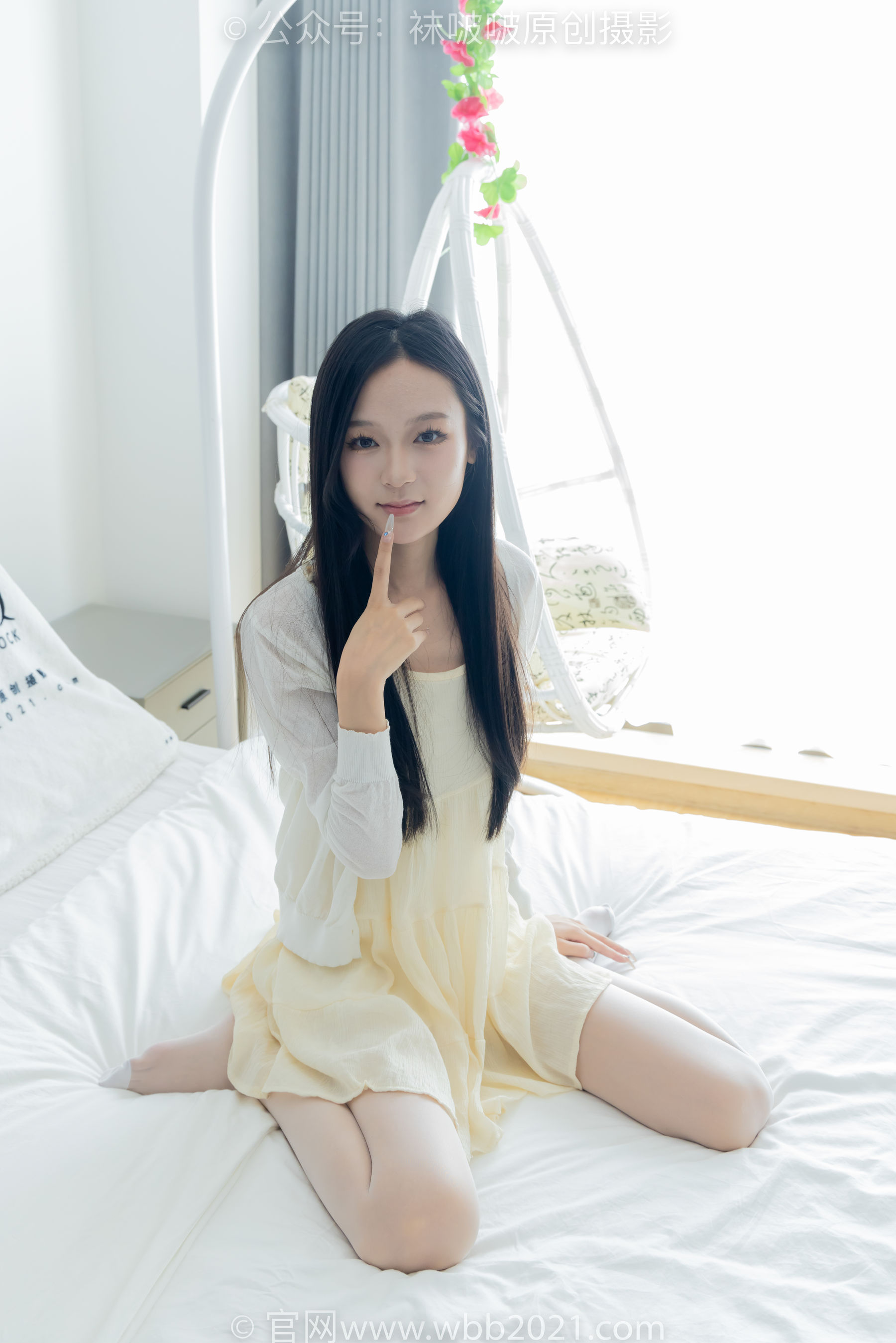 BoBoSocks袜啵啵 No.517 焦糖 - 帆布鞋、薄白丝/(147P)