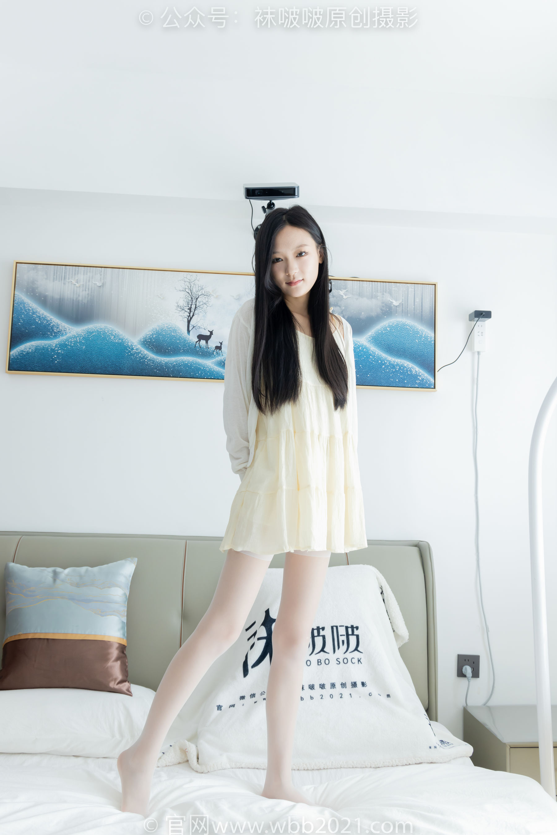 BoBoSocks袜啵啵 No.517 焦糖 - 帆布鞋、薄白丝/(147P)
