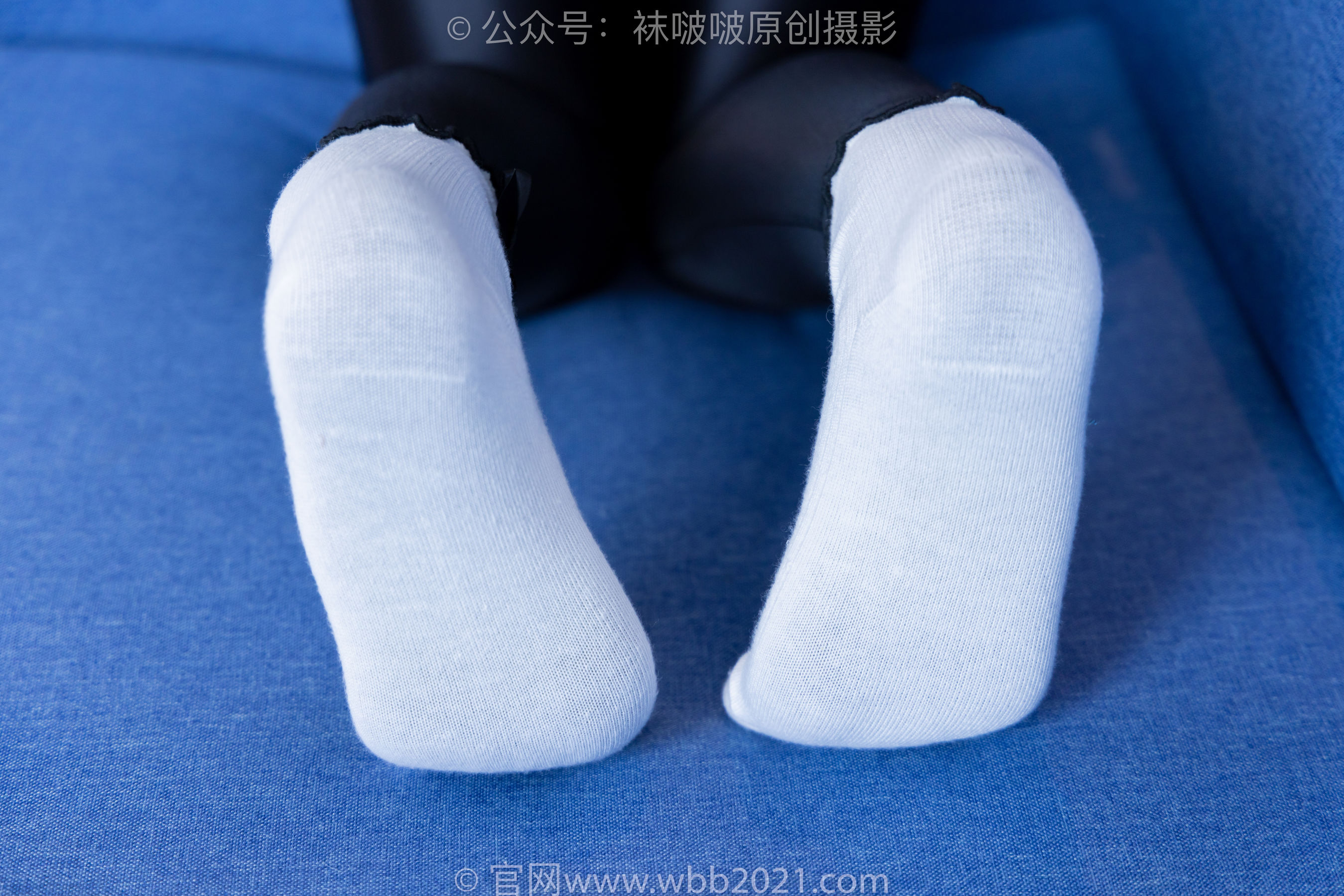 BoBoSocks袜啵啵 No.513 小甜豆 帆布鞋、白棉袜、厚黑丝五指袜、黑丝手套/(140P)