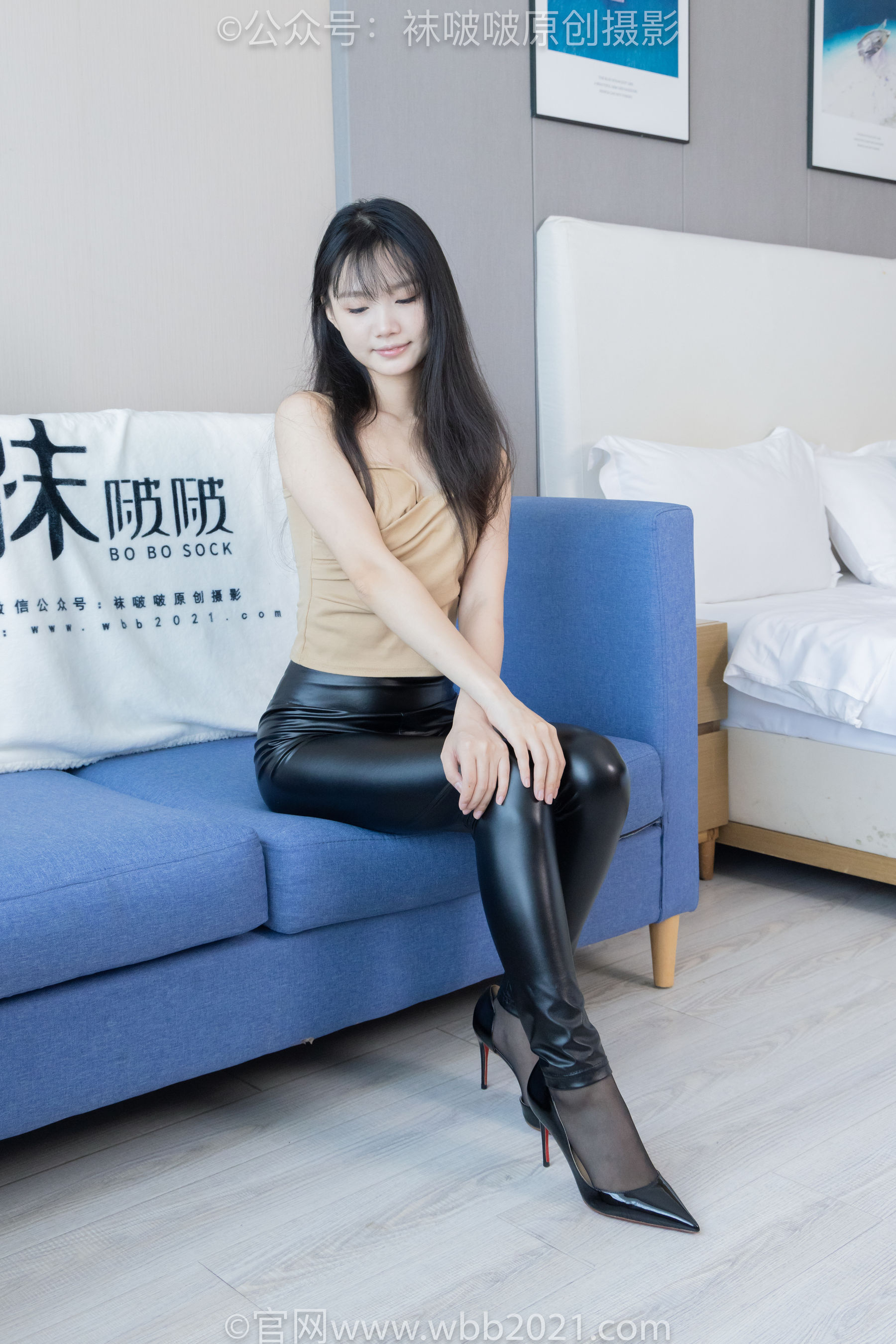 BoBoSocks袜啵啵 No.515 甜甜圈 - 高跟鞋、薄黑丝、皮裤裤里丝/(147P)