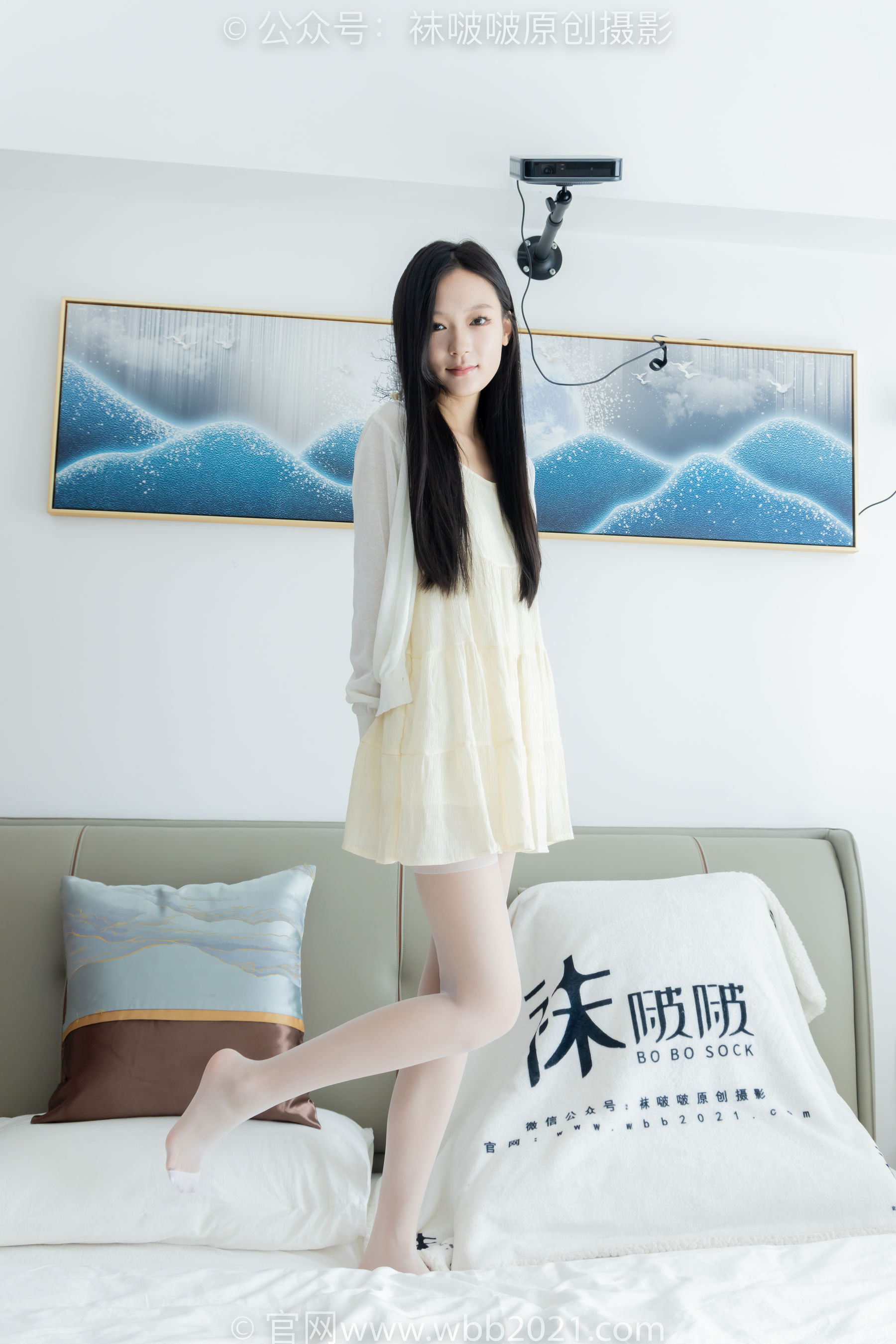 BoBoSocks袜啵啵 No.517 焦糖 - 帆布鞋、薄白丝/(147P)