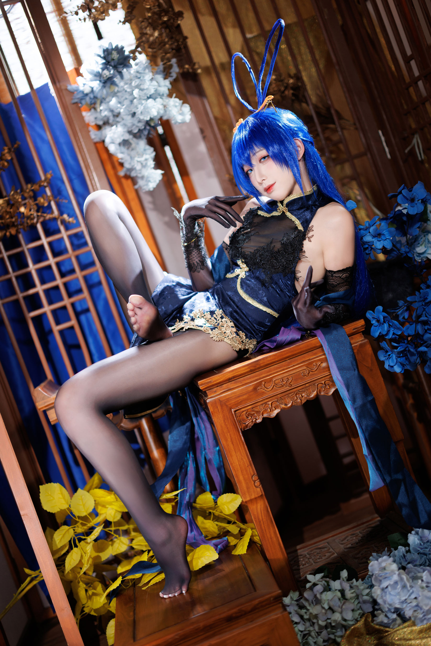 动漫博主 封疆疆v - 新泽西旗袍/(43P)