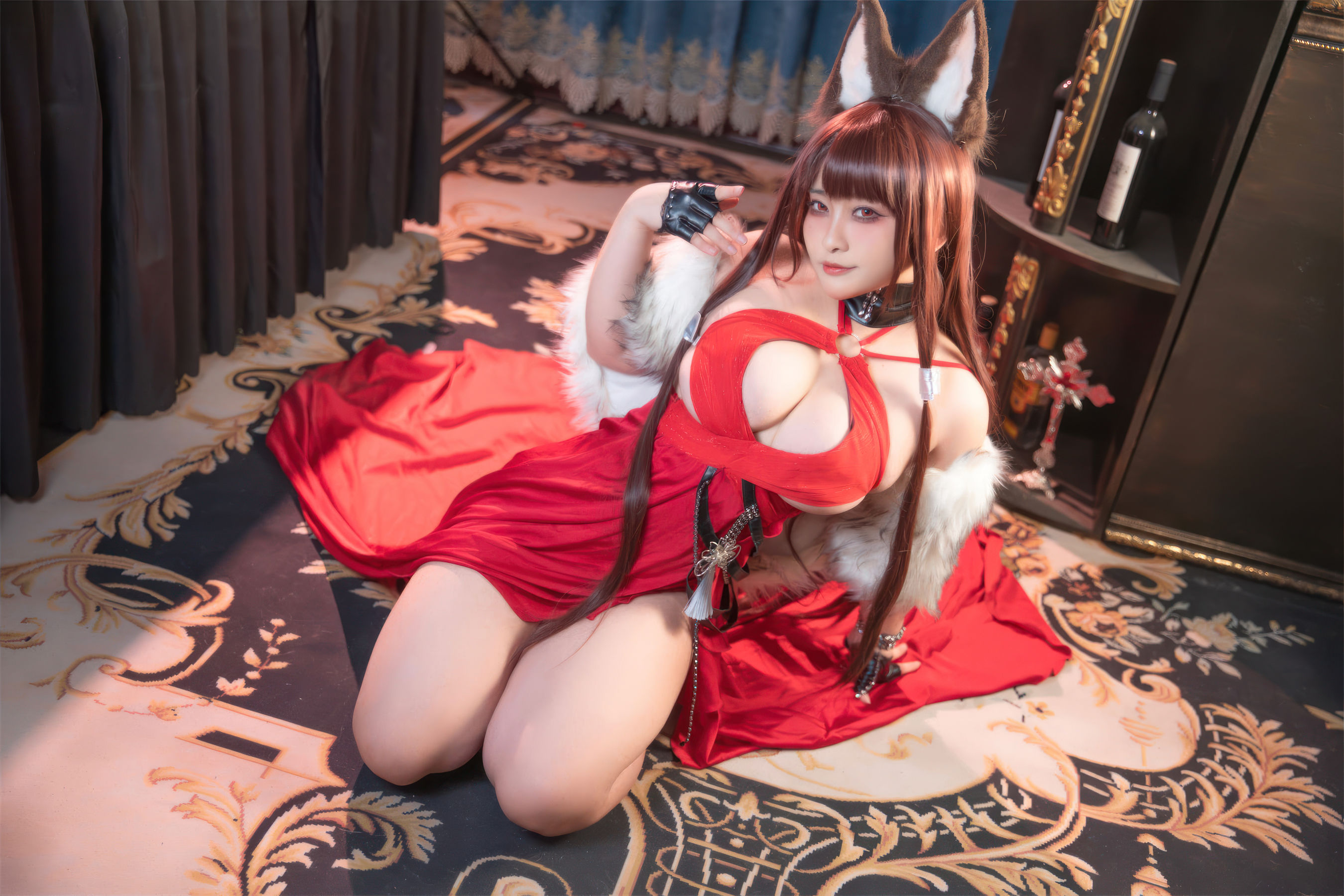 动漫博主 洛璃LoLiSAMA - 碧蓝航线 赤城 礼服/(53P)