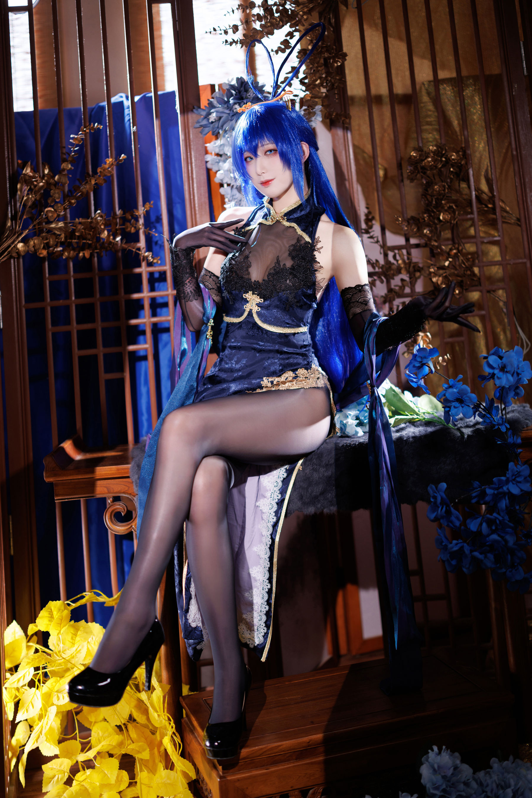 动漫博主 封疆疆v - 新泽西旗袍/(43P)