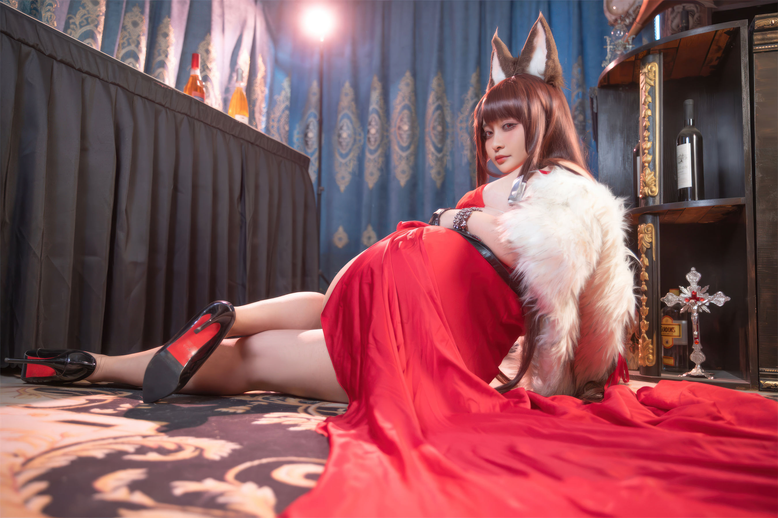 动漫博主 洛璃LoLiSAMA - 碧蓝航线 赤城 礼服/(53P)