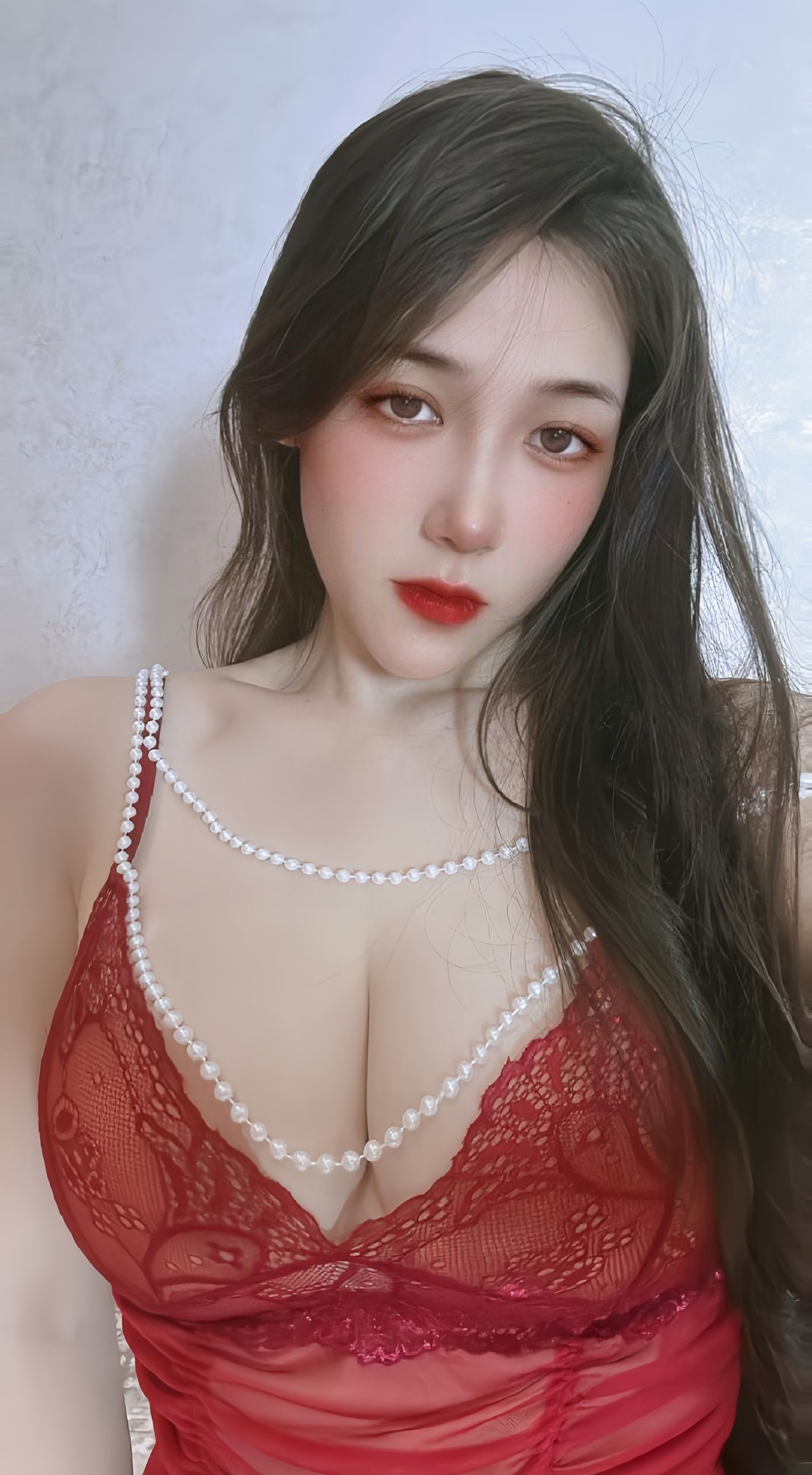 可可西yyy - 红色情趣蕾丝连体/(25P)