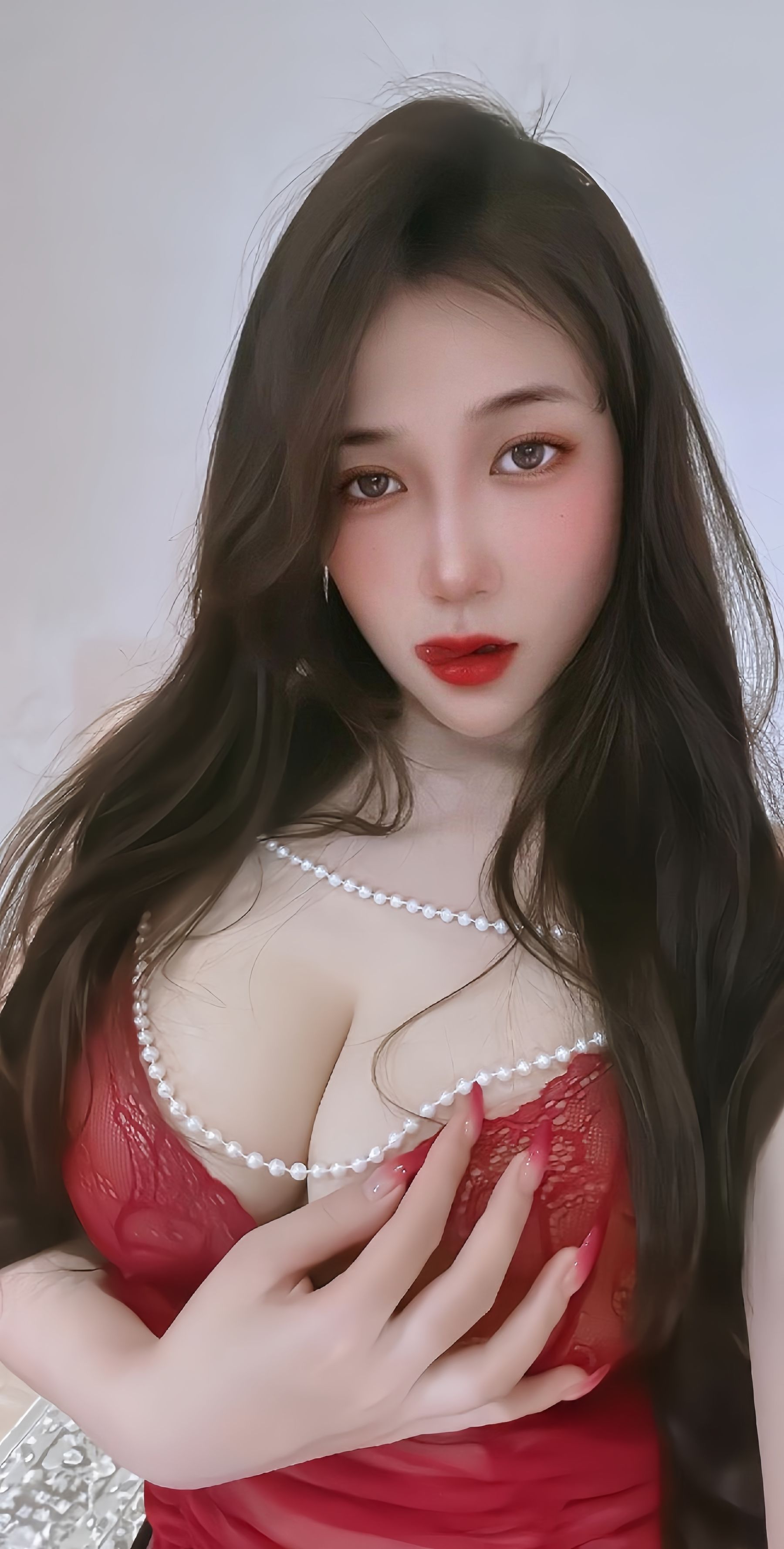 可可西yyy - 红色情趣蕾丝连体/(25P)