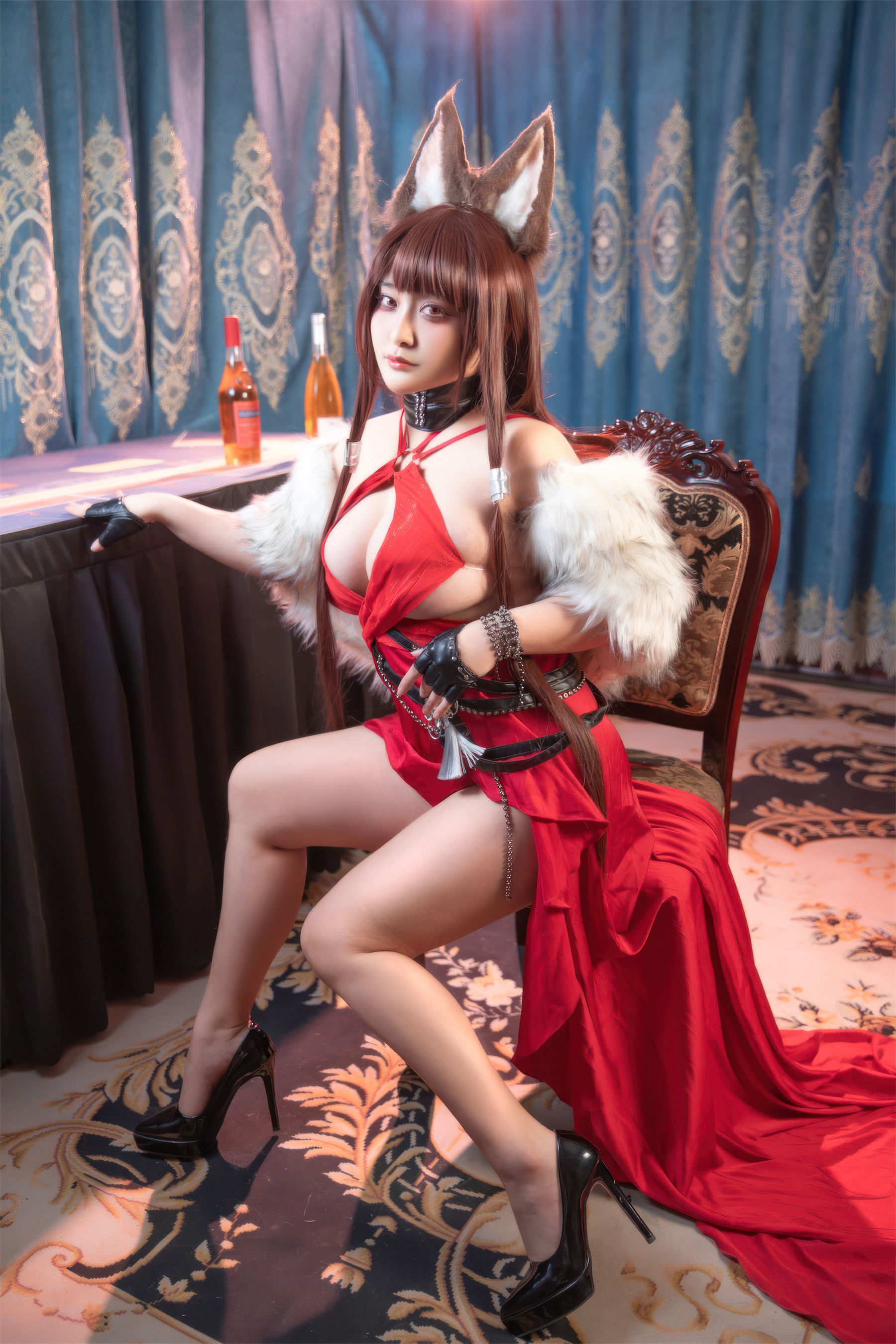 动漫博主 洛璃LoLiSAMA - 碧蓝航线 赤城 礼服/(53P)