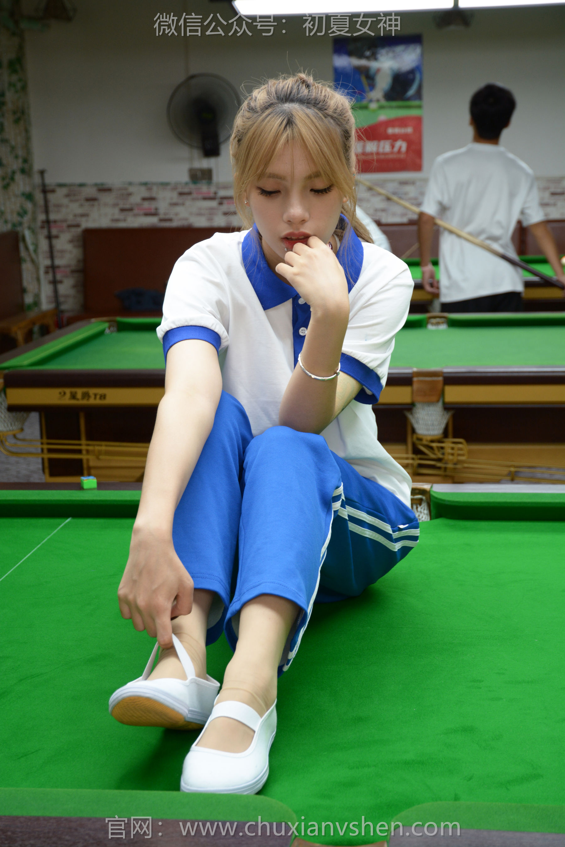 初夏女神 No.275 番茄 你好台球/(100P)