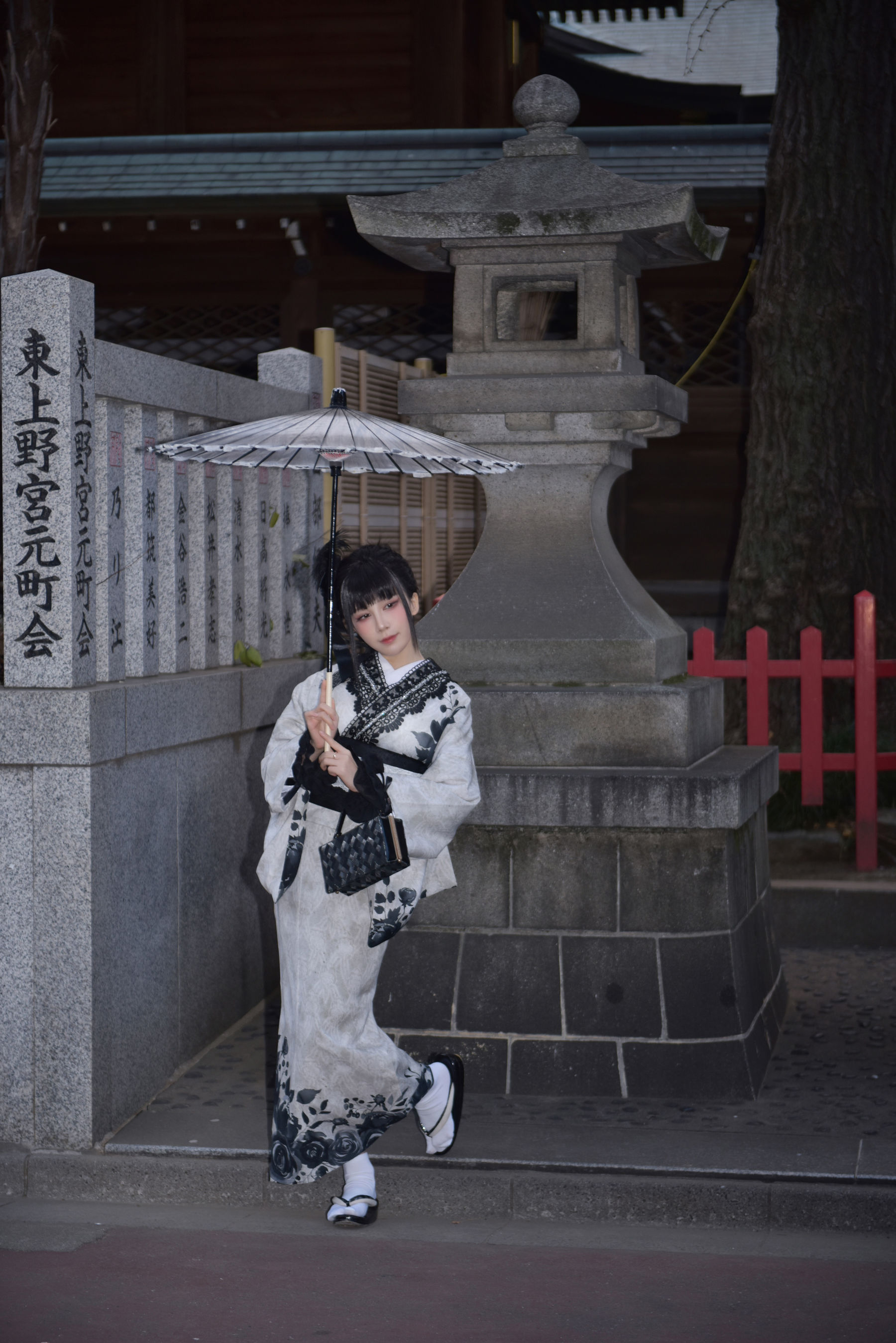 动漫博主 水淼aqua - Black Lace Kimono&Lingerie/(69P)