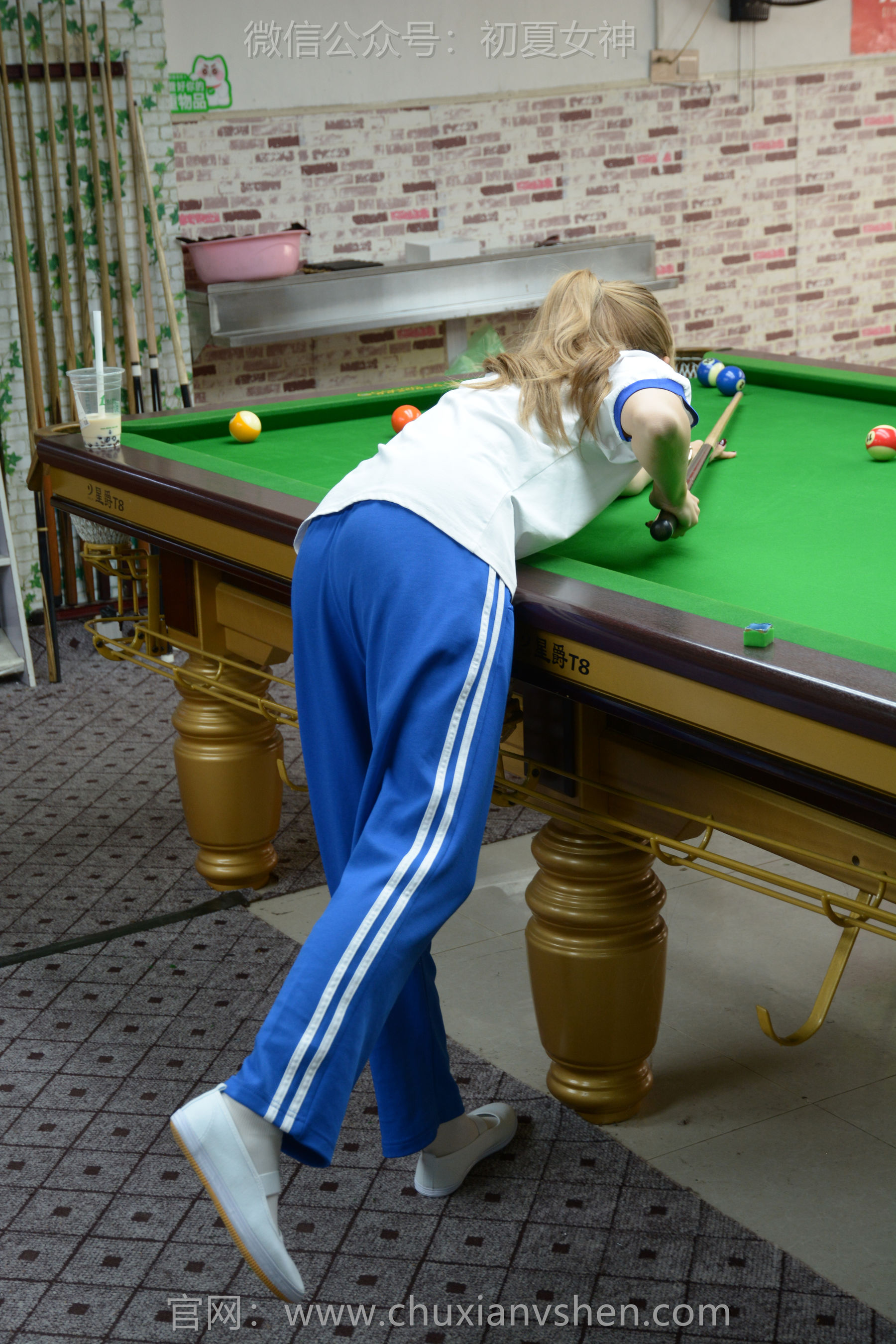 初夏女神 No.275 番茄 你好台球/(100P)