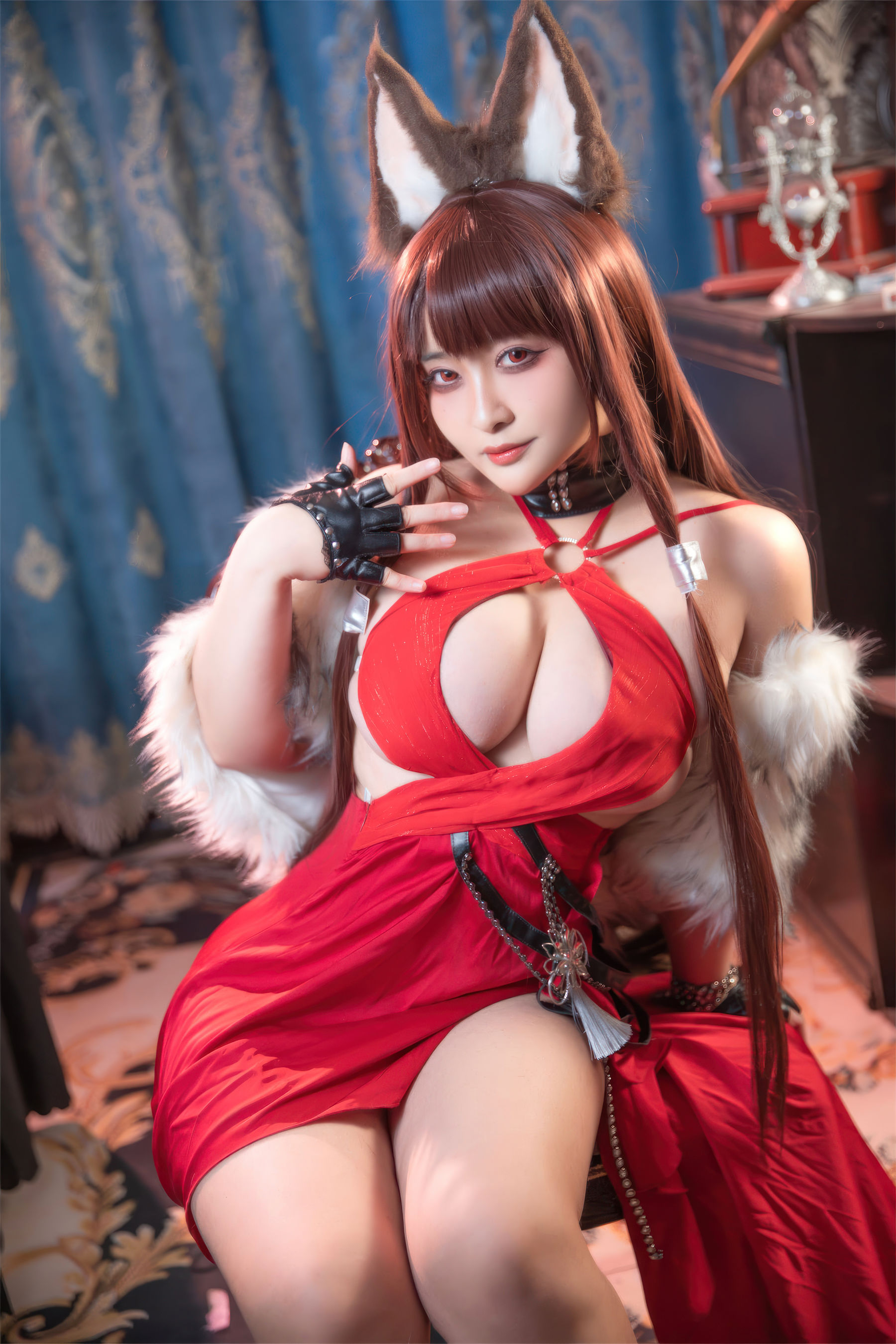 动漫博主 洛璃LoLiSAMA - 碧蓝航线 赤城 礼服/(53P)