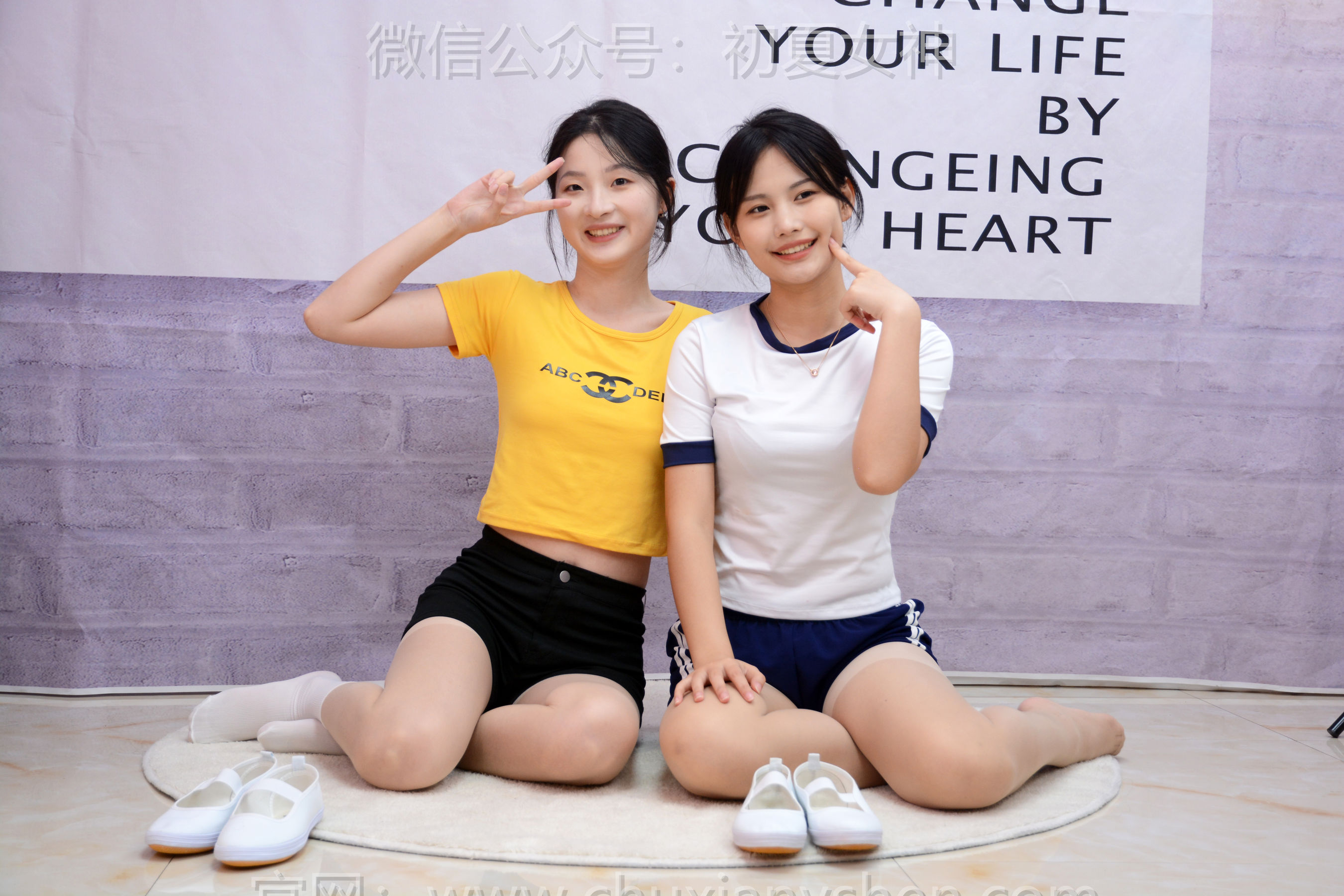 初夏女神 No.270 安妮&幺幺 姐妹合影/(100P)