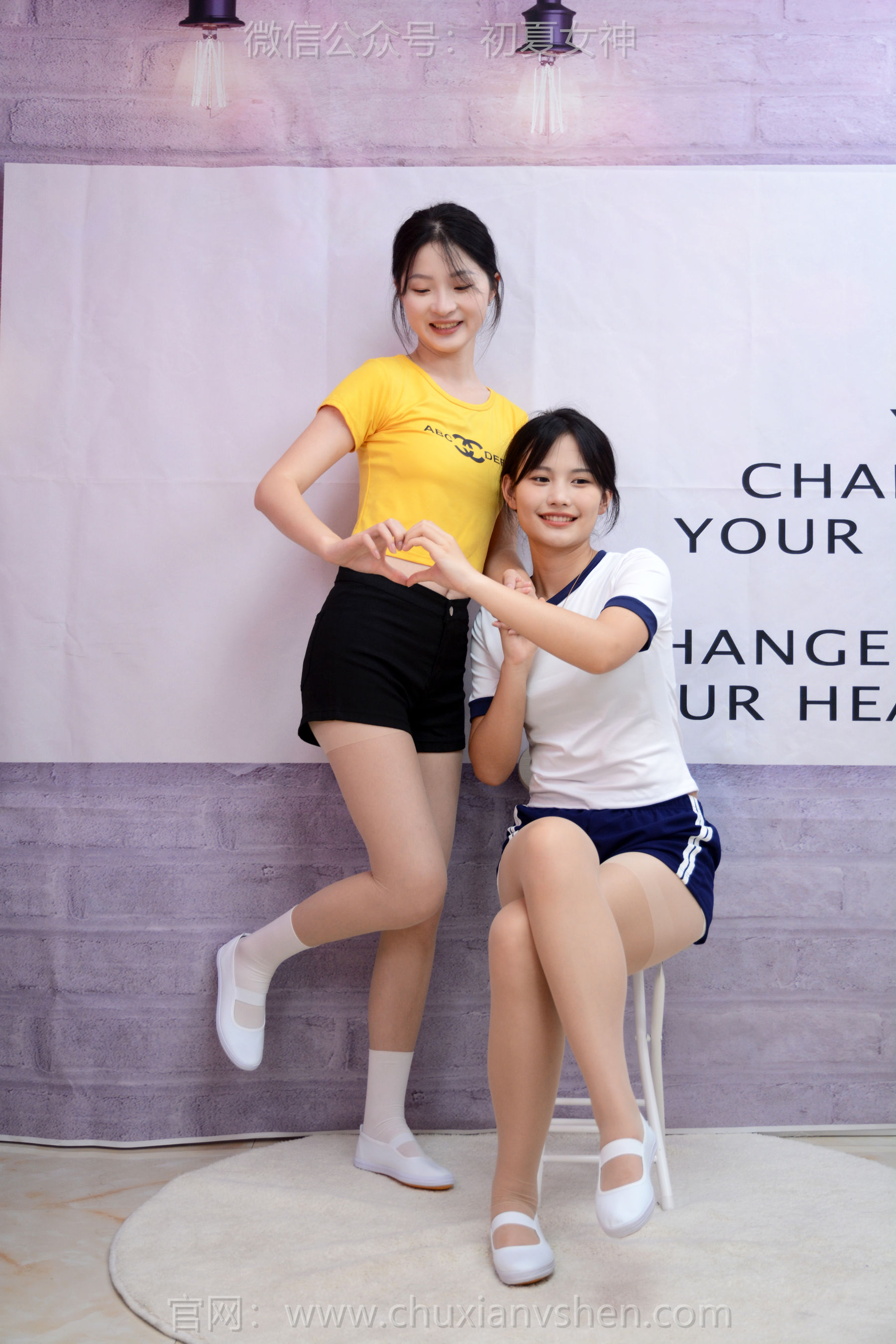 初夏女神 No.270 安妮&幺幺 姐妹合影/(100P)