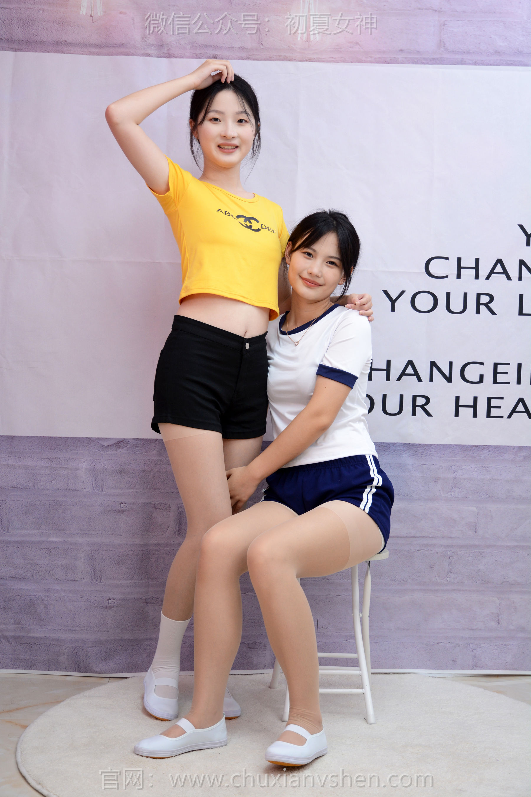 初夏女神 No.270 安妮&幺幺 姐妹合影/(100P)