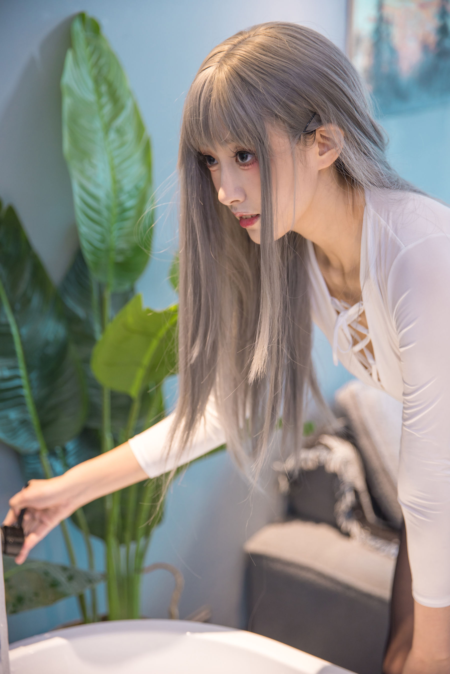 冬马路纱 - 浴缸湿身黑丝/(23P)