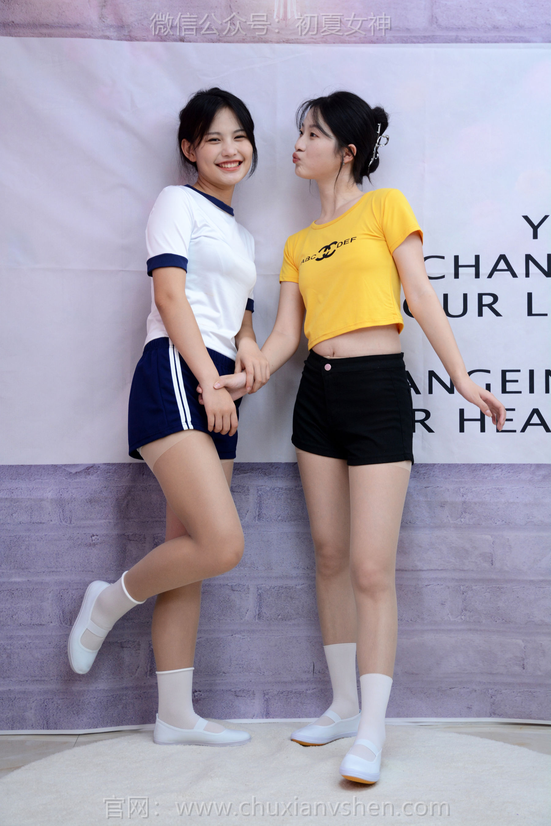 初夏女神 No.270 安妮&幺幺 姐妹合影/(100P)